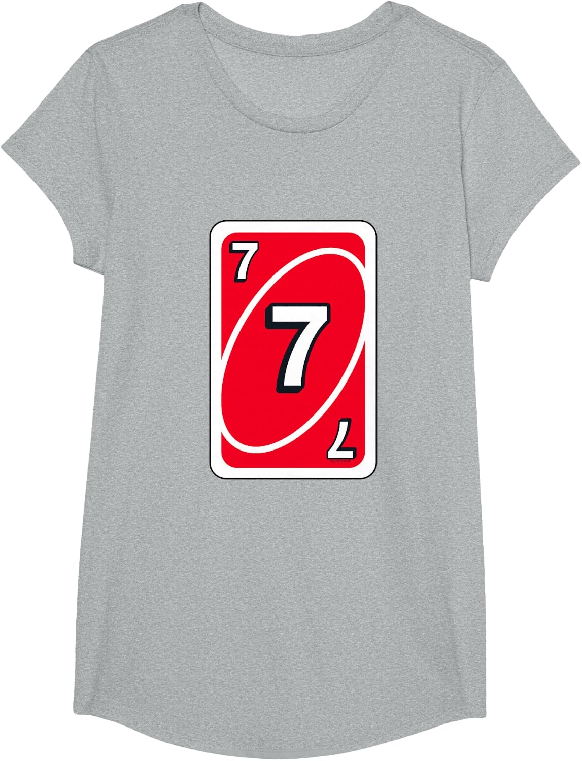 image:imageUNO Halloween Red 7 Card TShirtHeather Grey