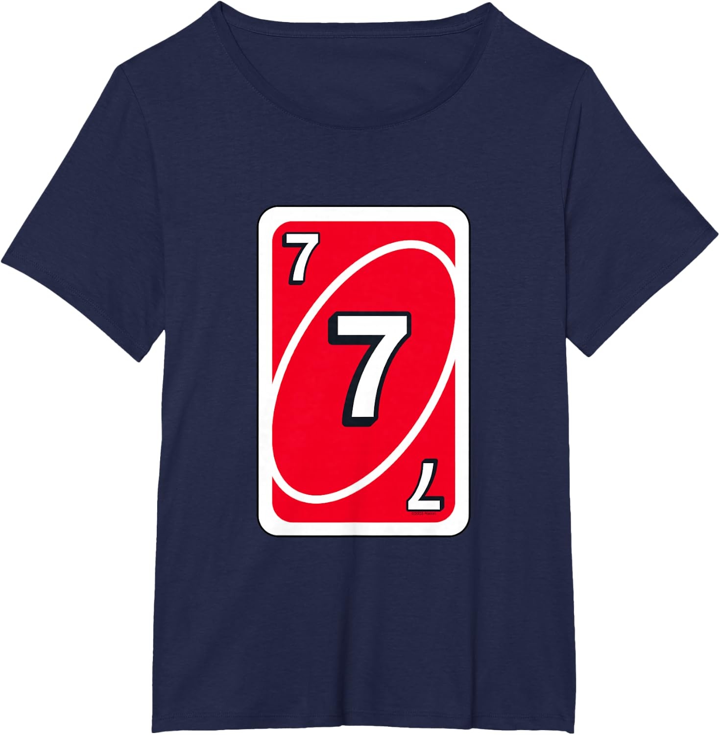 image:imageUNO Halloween Red 7 Card TShirtNavy Blue