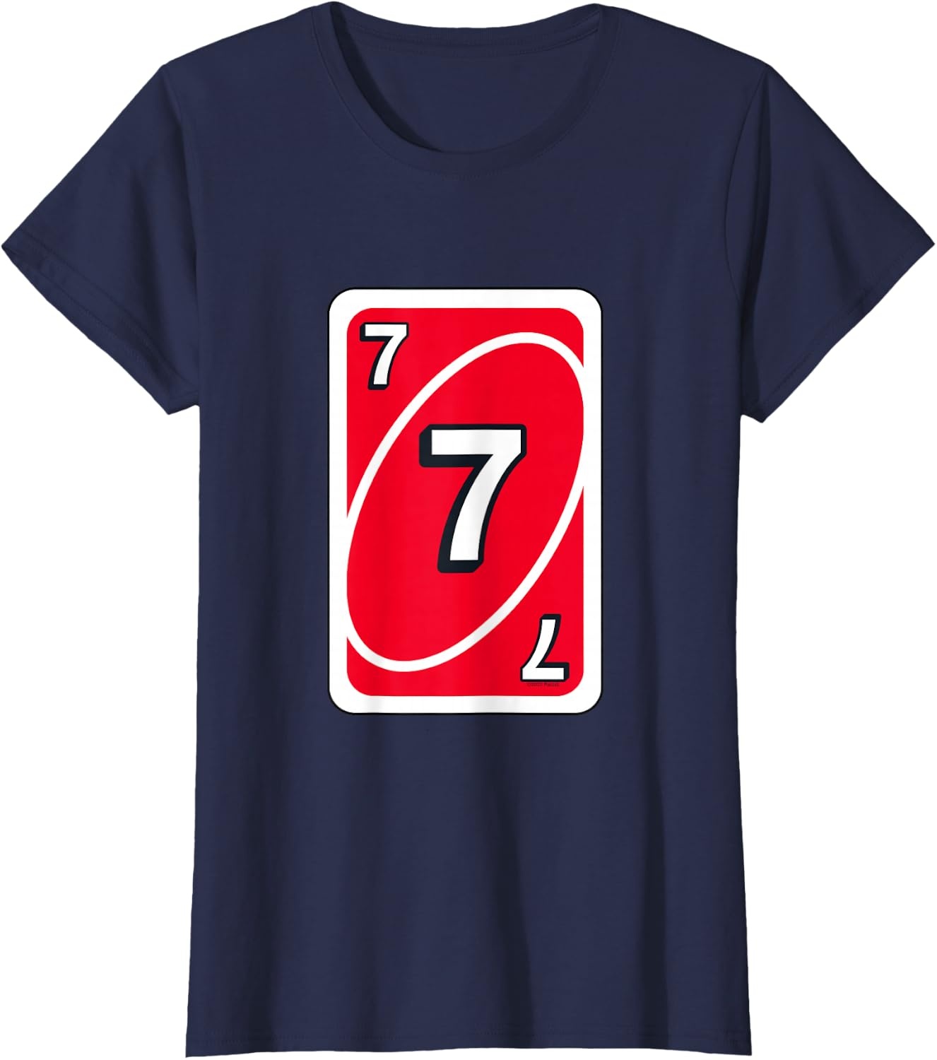 image:imageUNO Halloween Red 7 Card TShirtNavy Blue