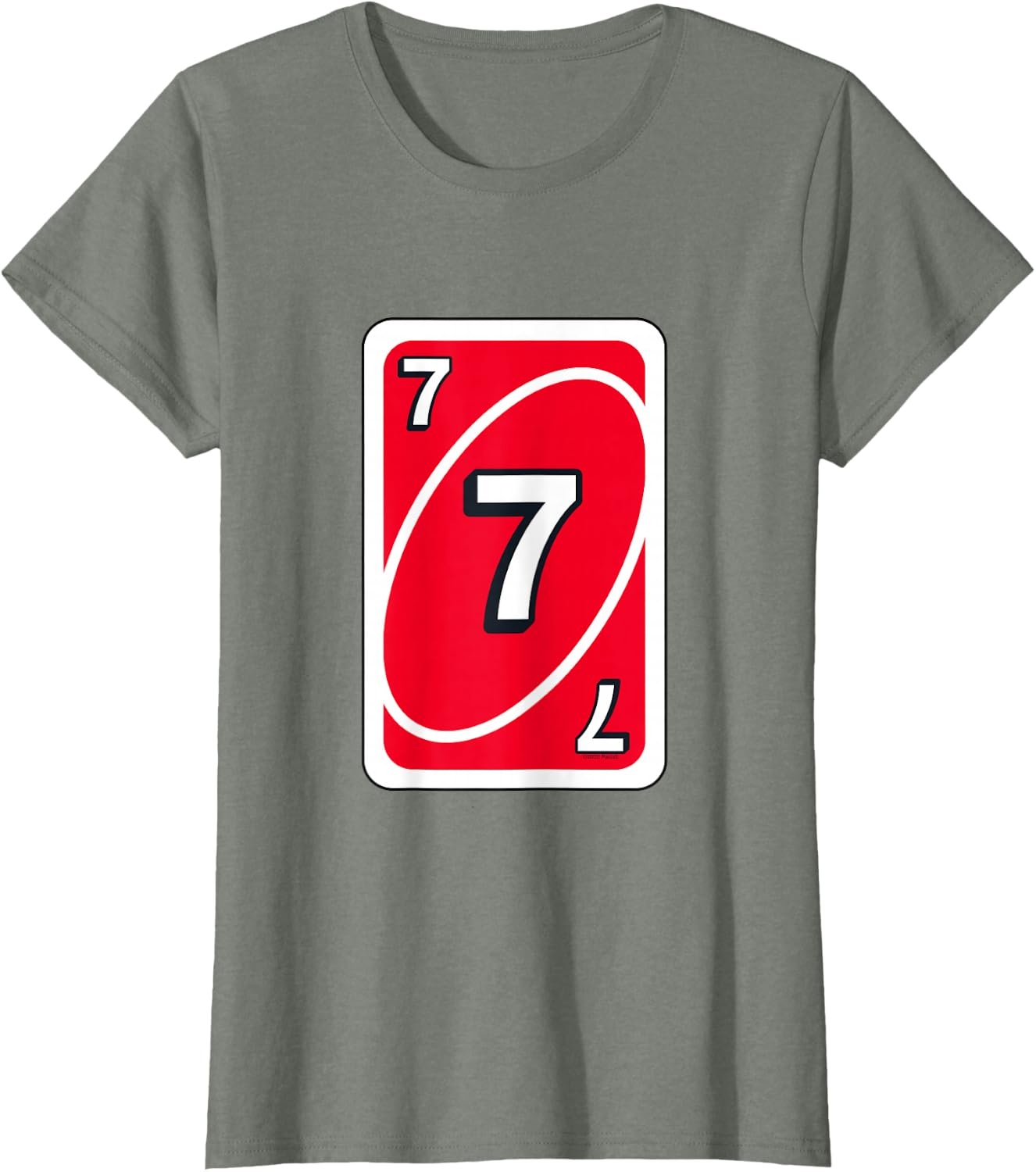 image:imageUNO Halloween Red 7 Card TShirtOlive Heather