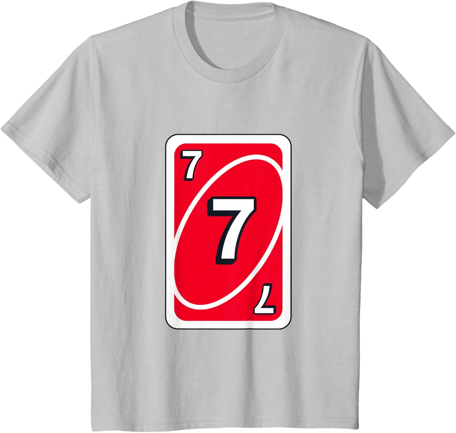 image:imageUNO Halloween Red 7 Card TShirtSilver Grey