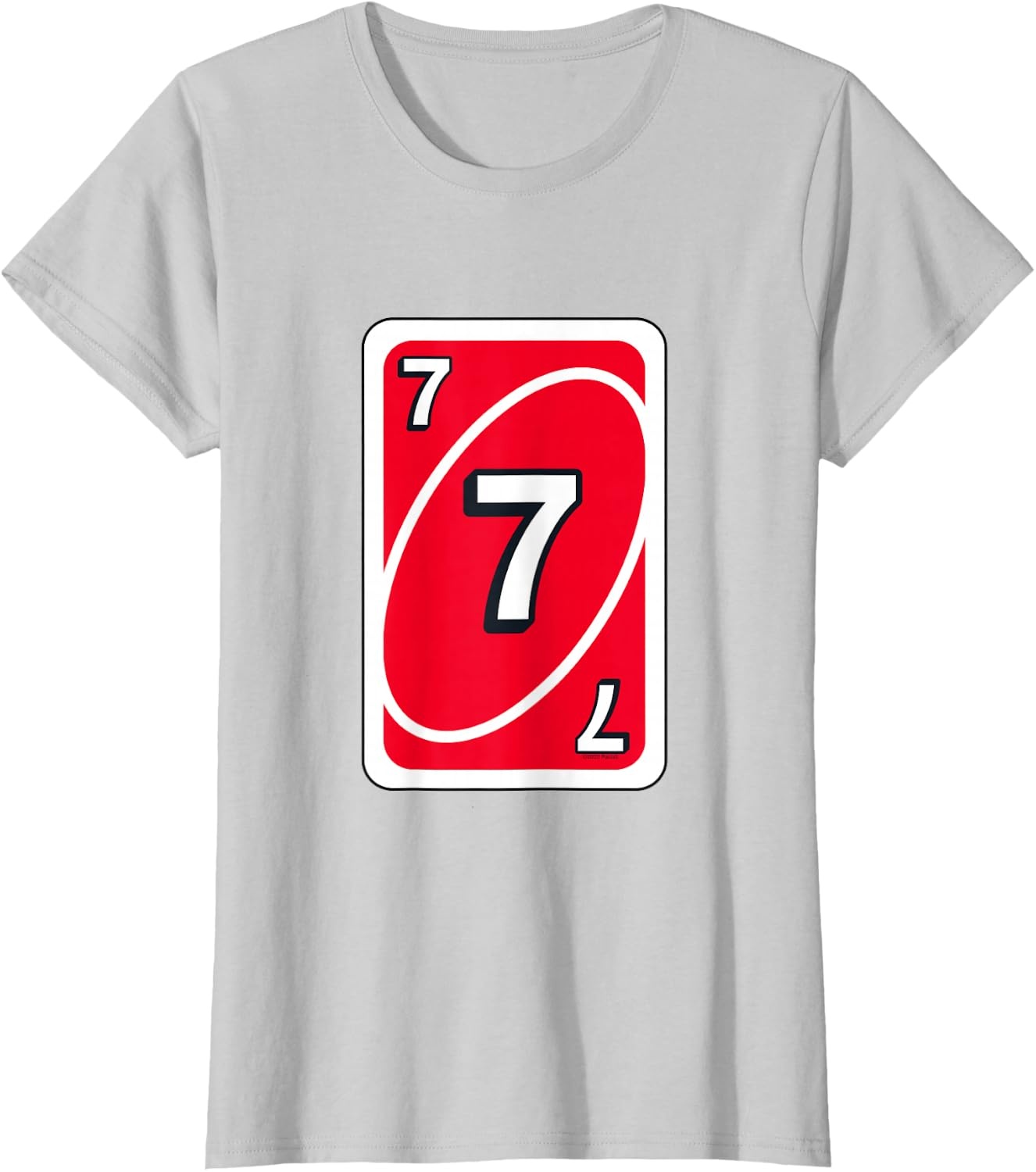 image:imageUNO Halloween Red 7 Card TShirtSilver Grey