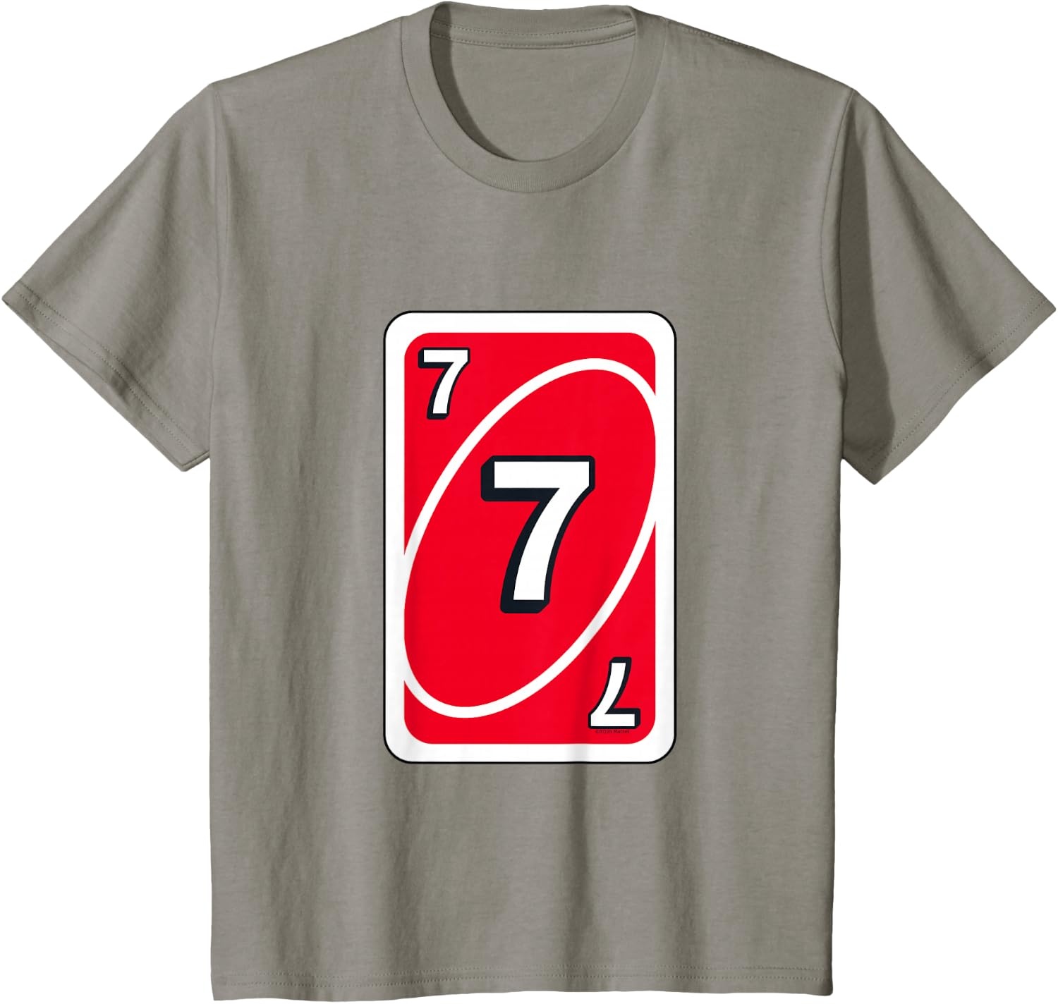 image:imageUNO Halloween Red 7 Card TShirtSlate Grey