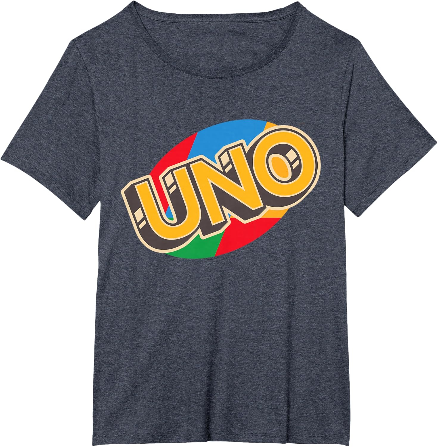 image:imageUNO Vintage Game Night Logo TShirtHeather Blue