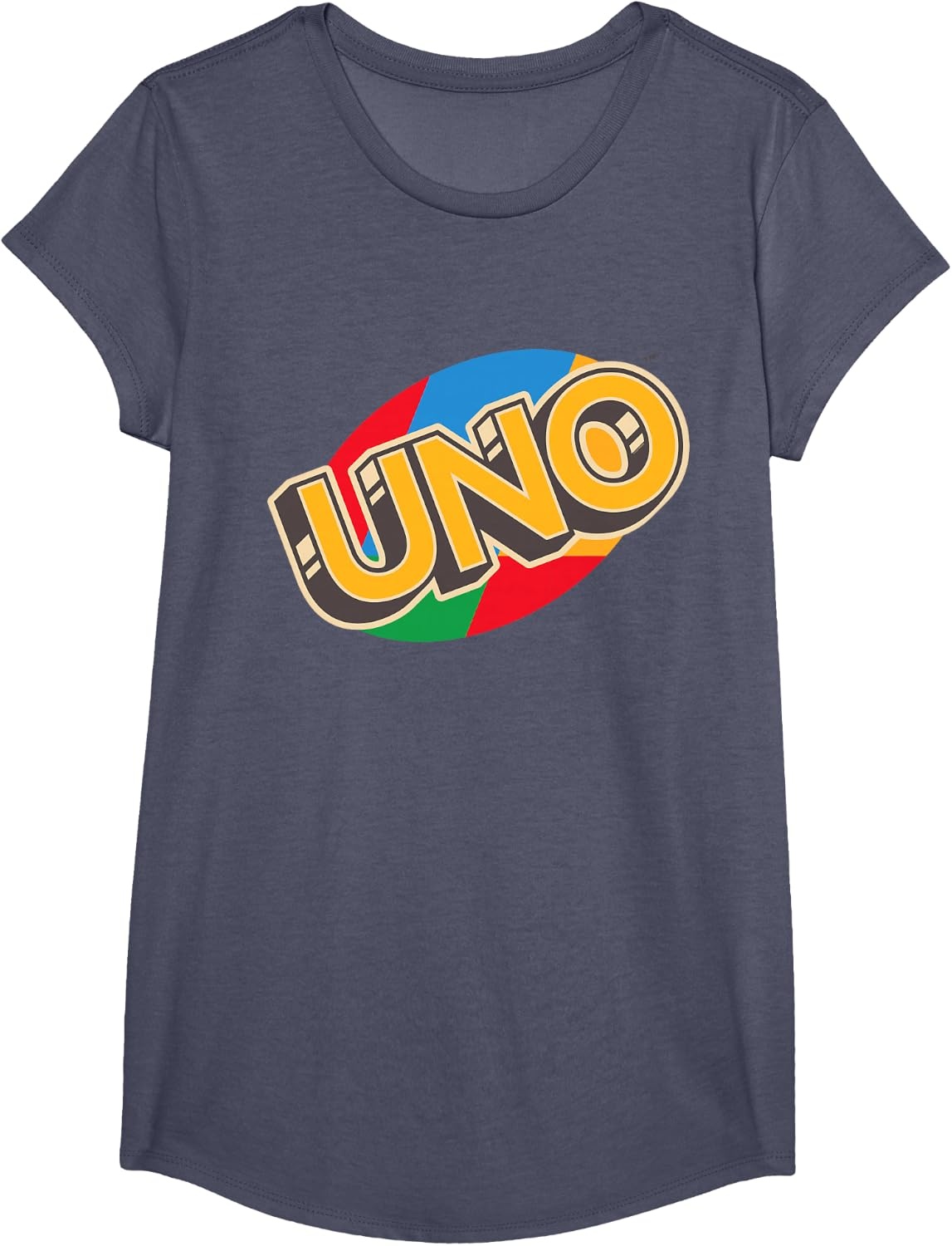 image:imageUNO Vintage Game Night Logo TShirtHeather Blue