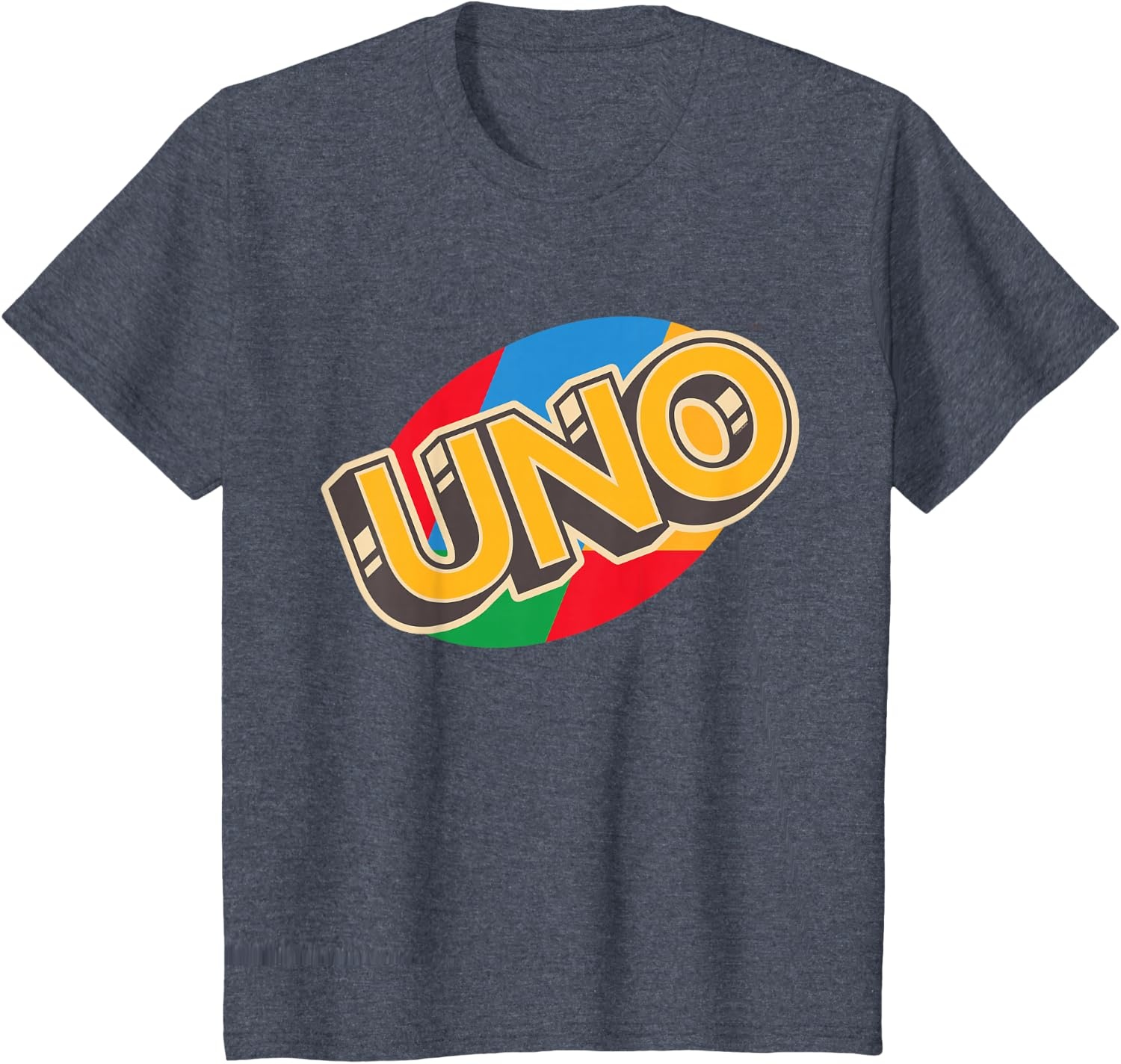 image:imageUNO Vintage Game Night Logo TShirtHeather Blue