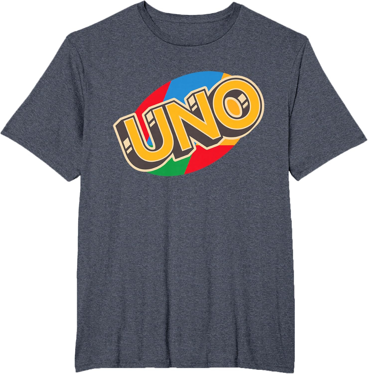 image:imageUNO Vintage Game Night Logo TShirtHeather Blue