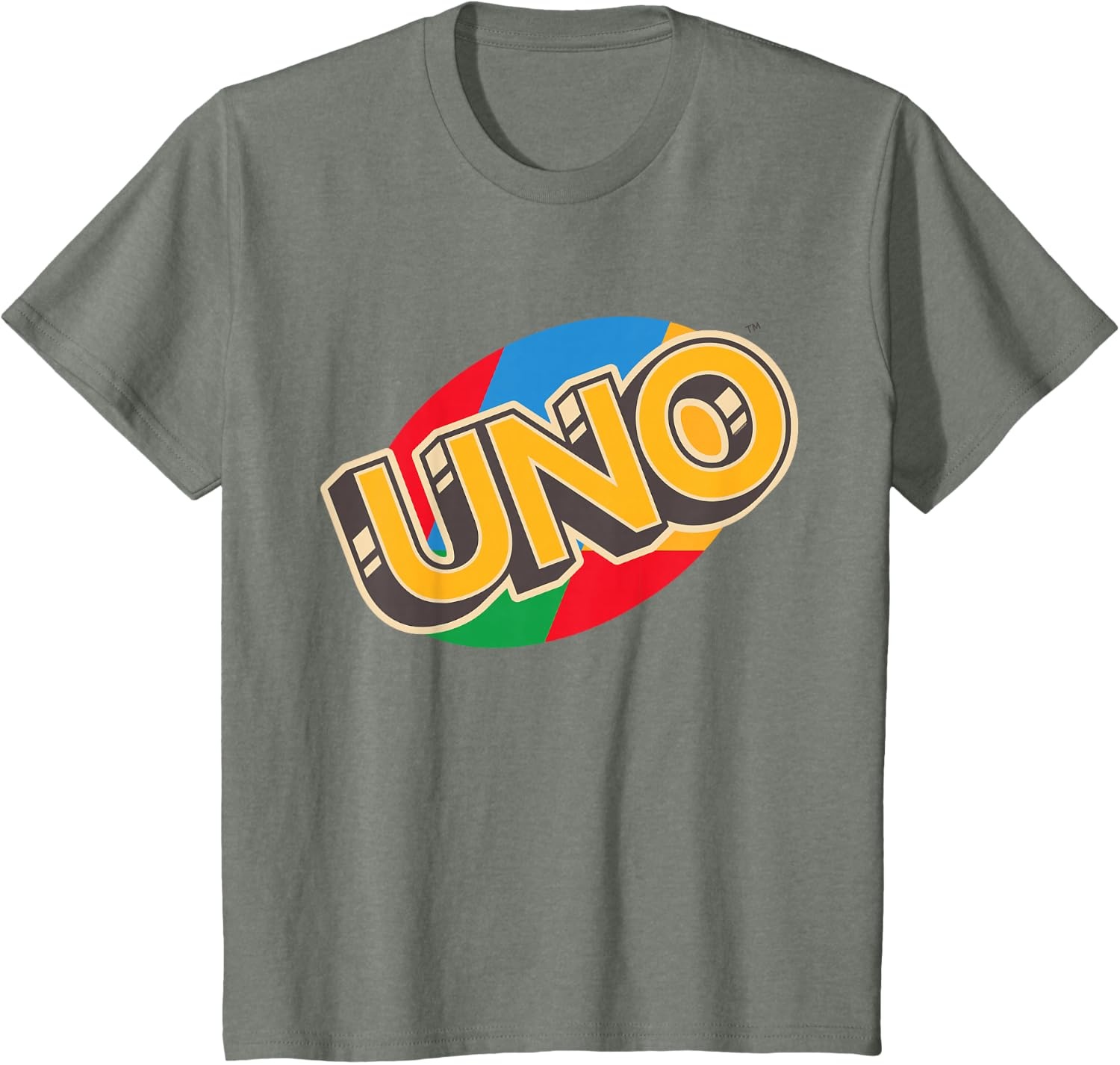 image:imageUNO Vintage Game Night Logo TShirtOlive Heather