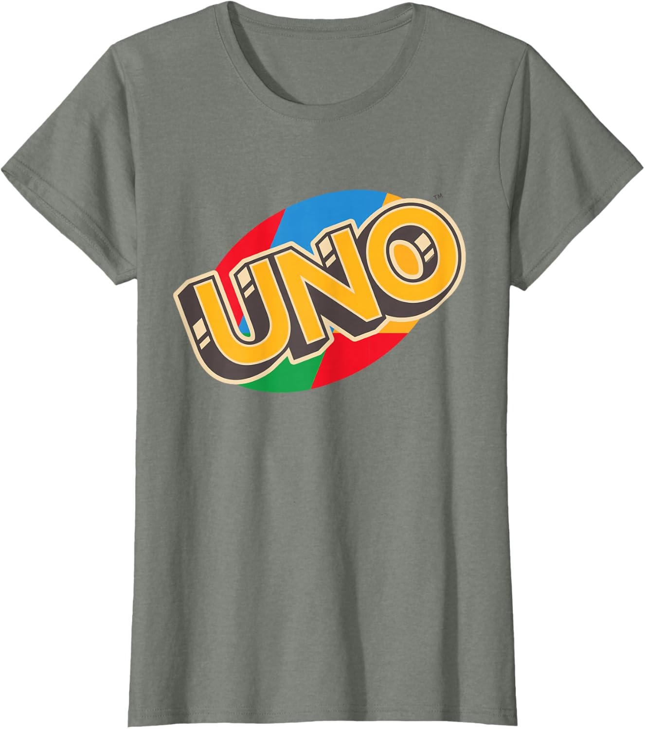 image:imageUNO Vintage Game Night Logo TShirtOlive Heather