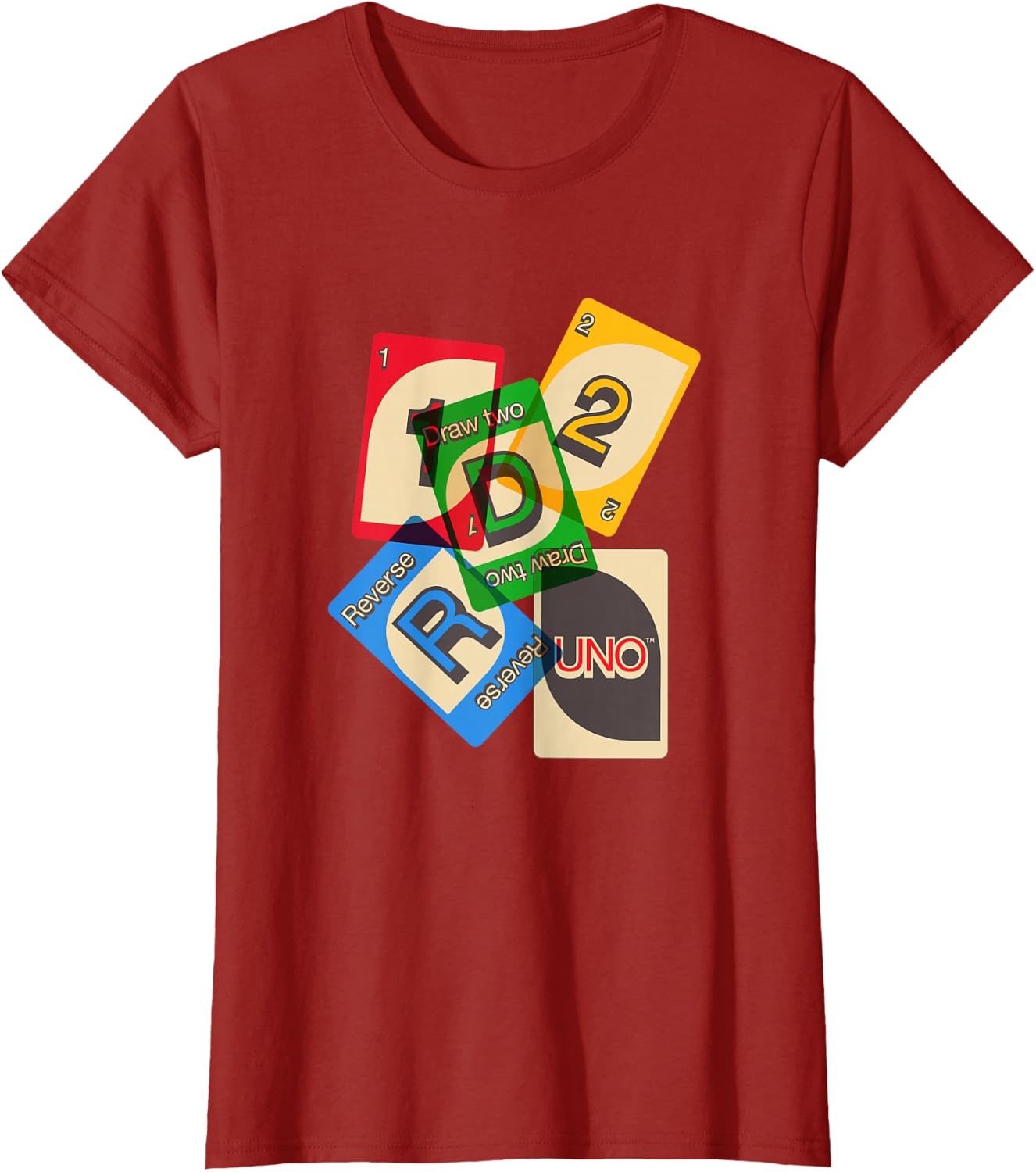 image:imageUNO Vintage Game Night TShirtCranberry Red