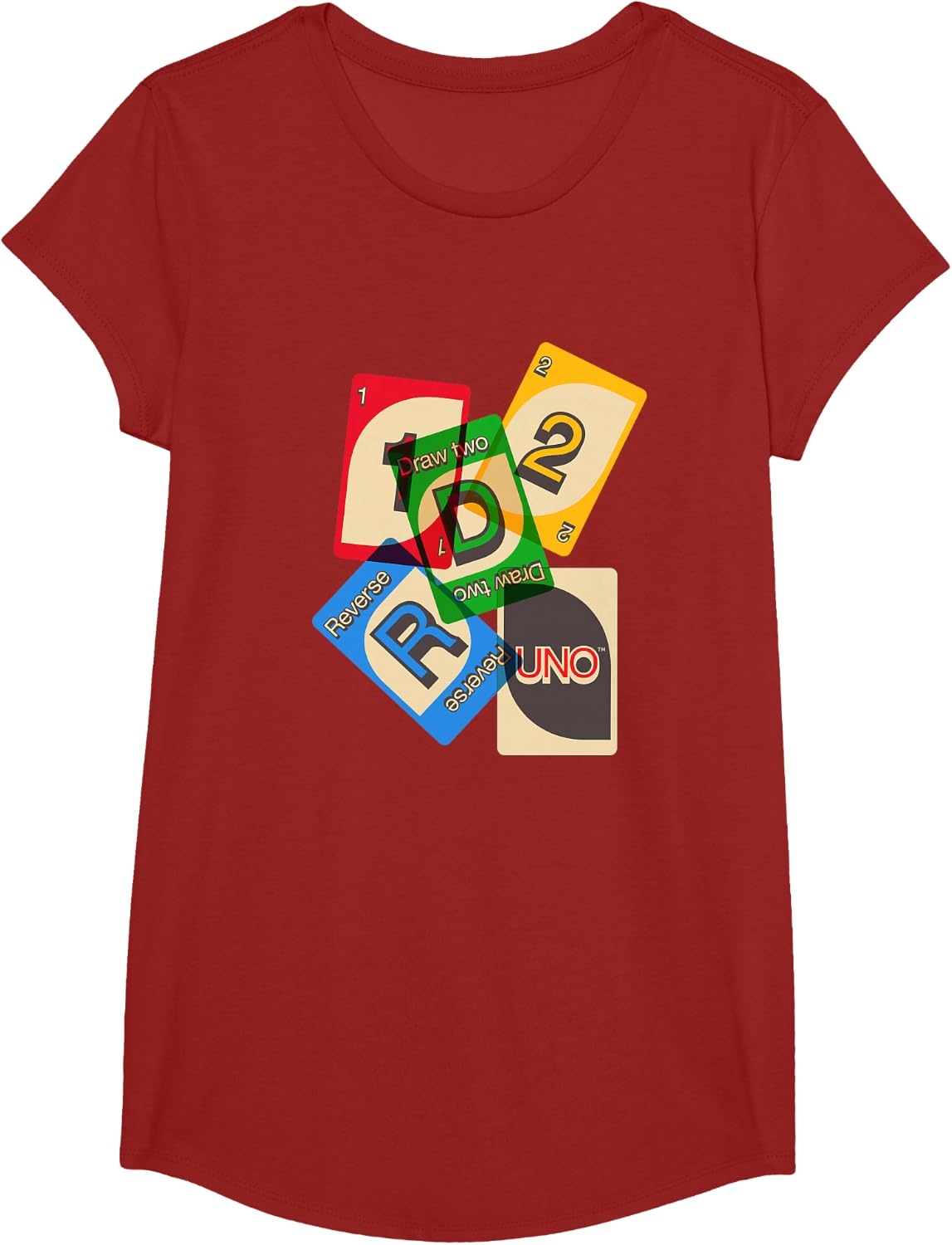image:imageUNO Vintage Game Night TShirtCranberry Red