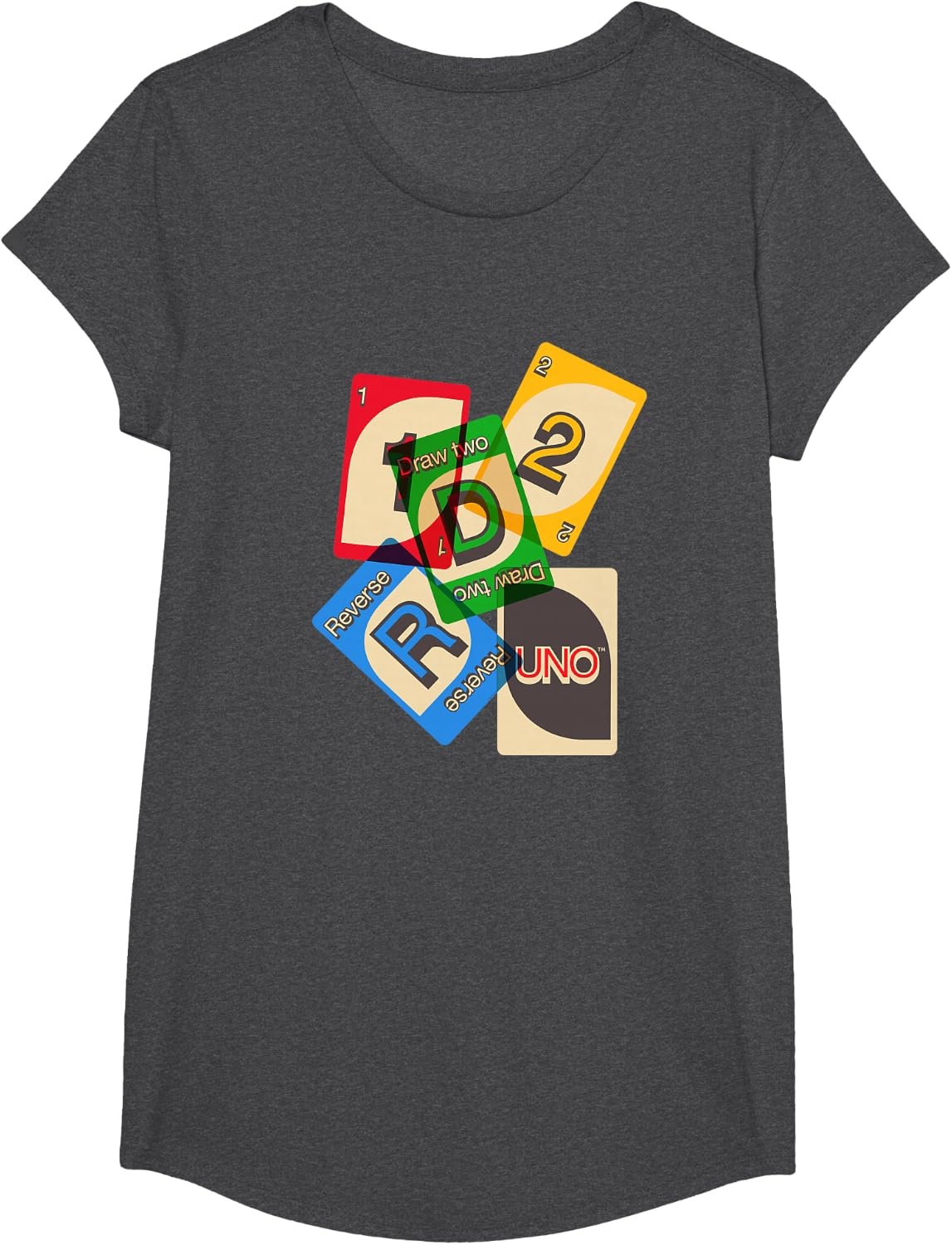 image:imageUNO Vintage Game Night TShirtDark Heather Grey