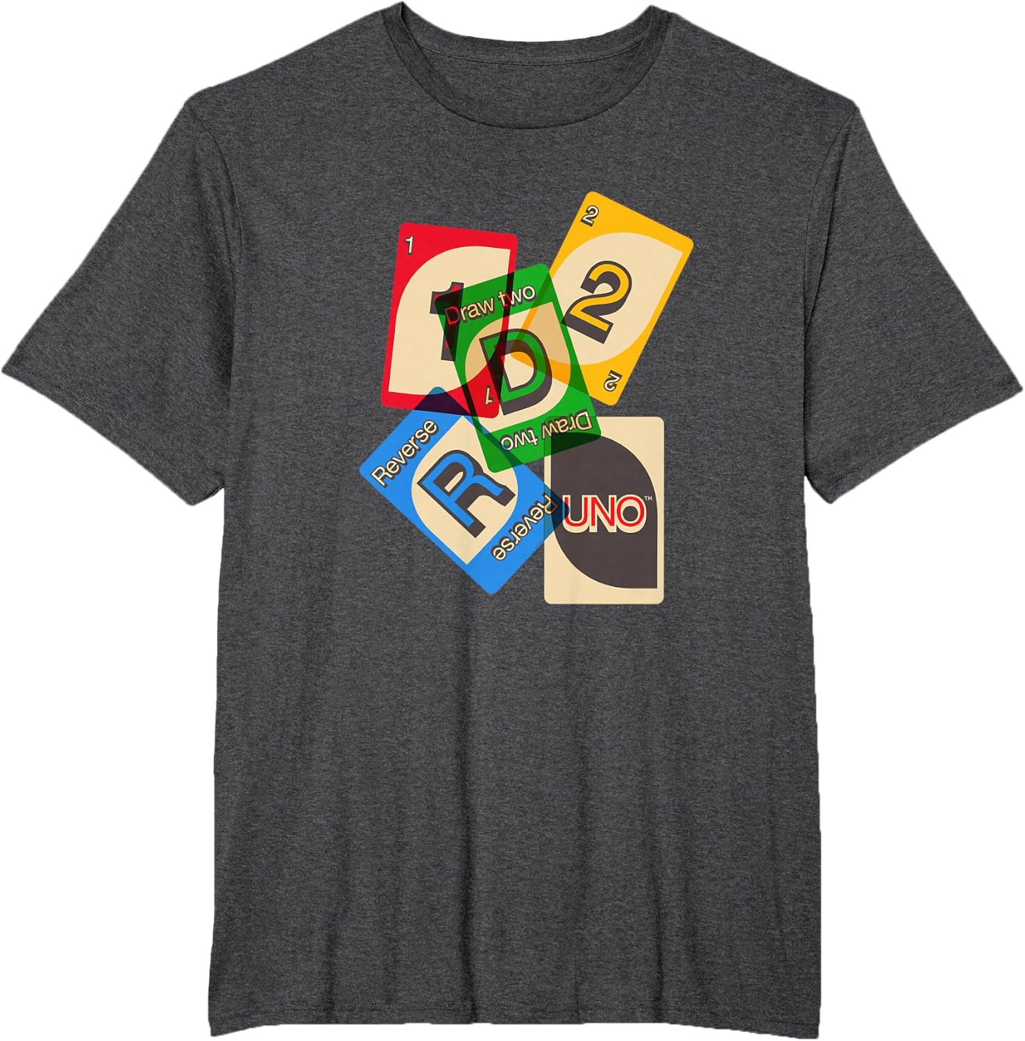 image:imageUNO Vintage Game Night TShirtDark Heather Grey