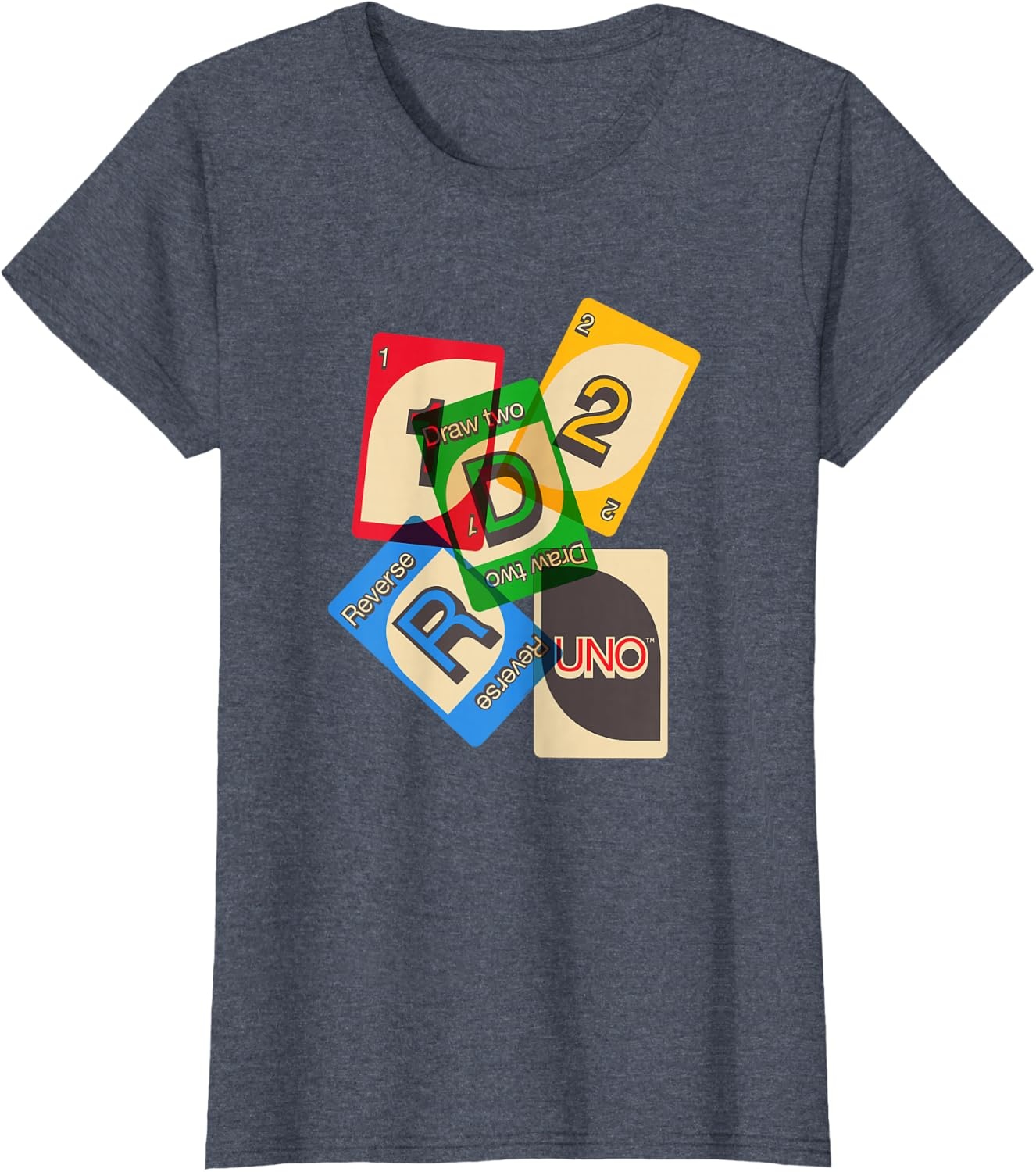 image:imageUNO Vintage Game Night TShirtHeather Blue