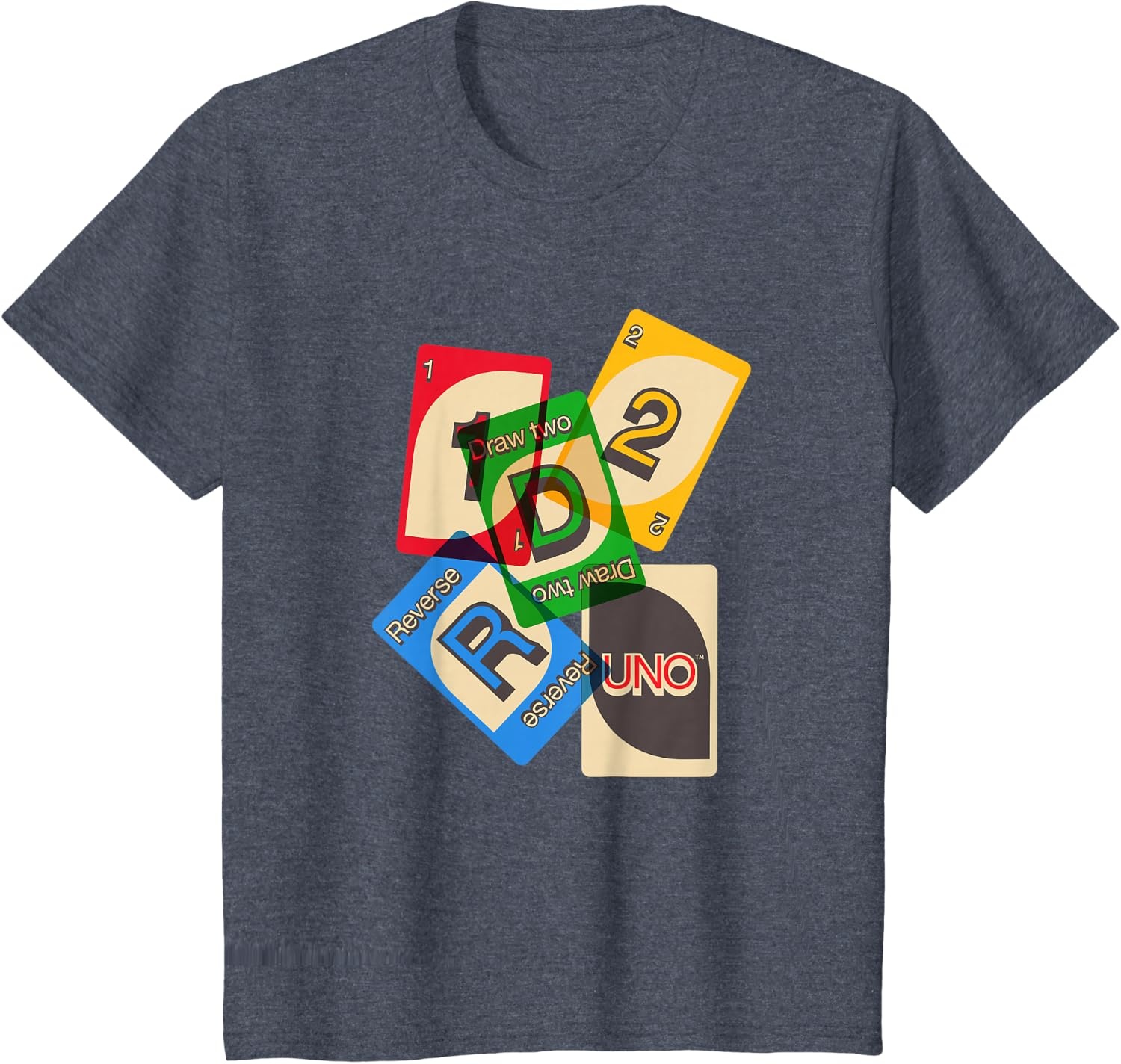 image:imageUNO Vintage Game Night TShirtHeather Blue