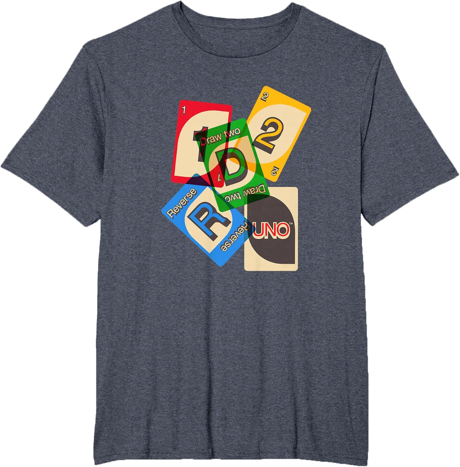 image:imageUNO Vintage Game Night TShirtHeather Blue