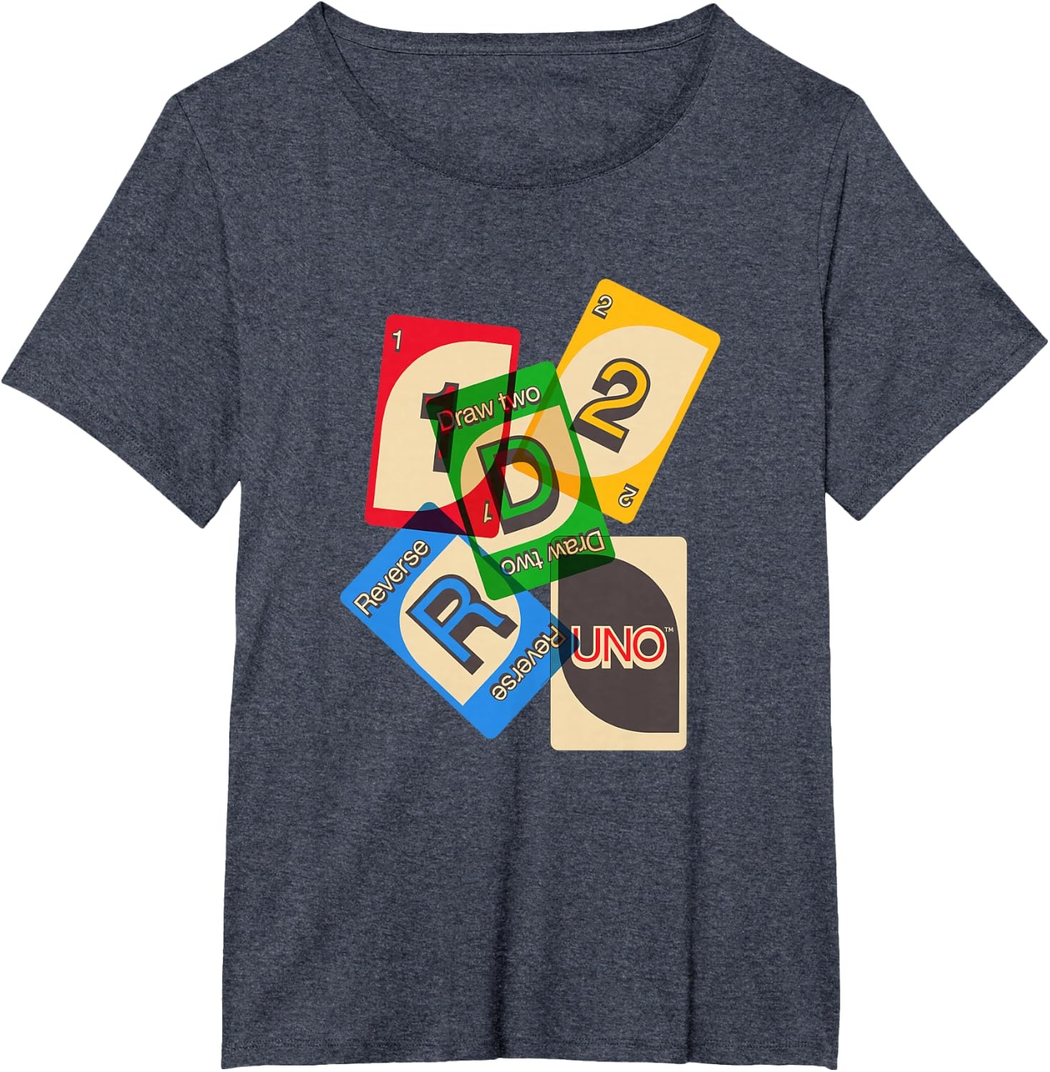 image:imageUNO Vintage Game Night TShirtHeather Blue