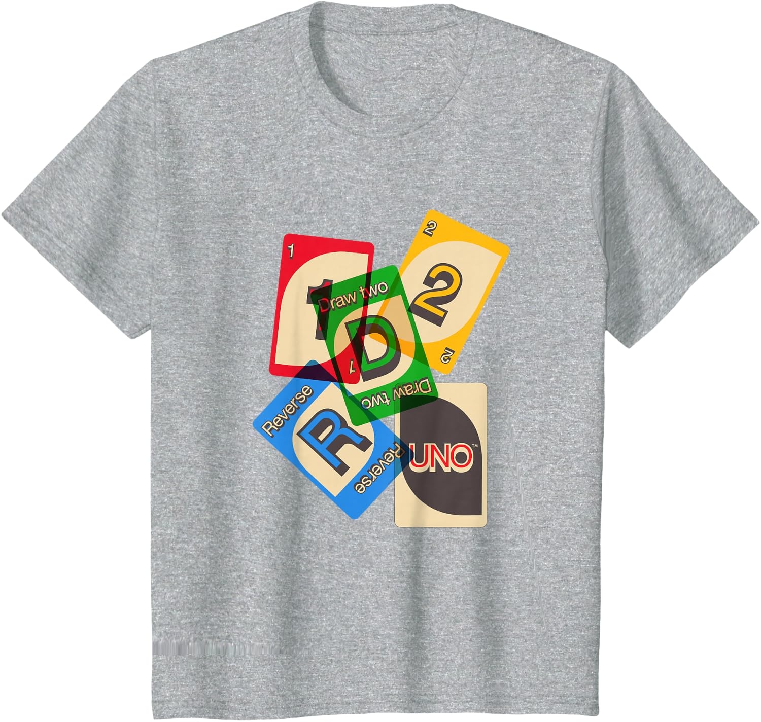 image:imageUNO Vintage Game Night TShirtHeather Grey
