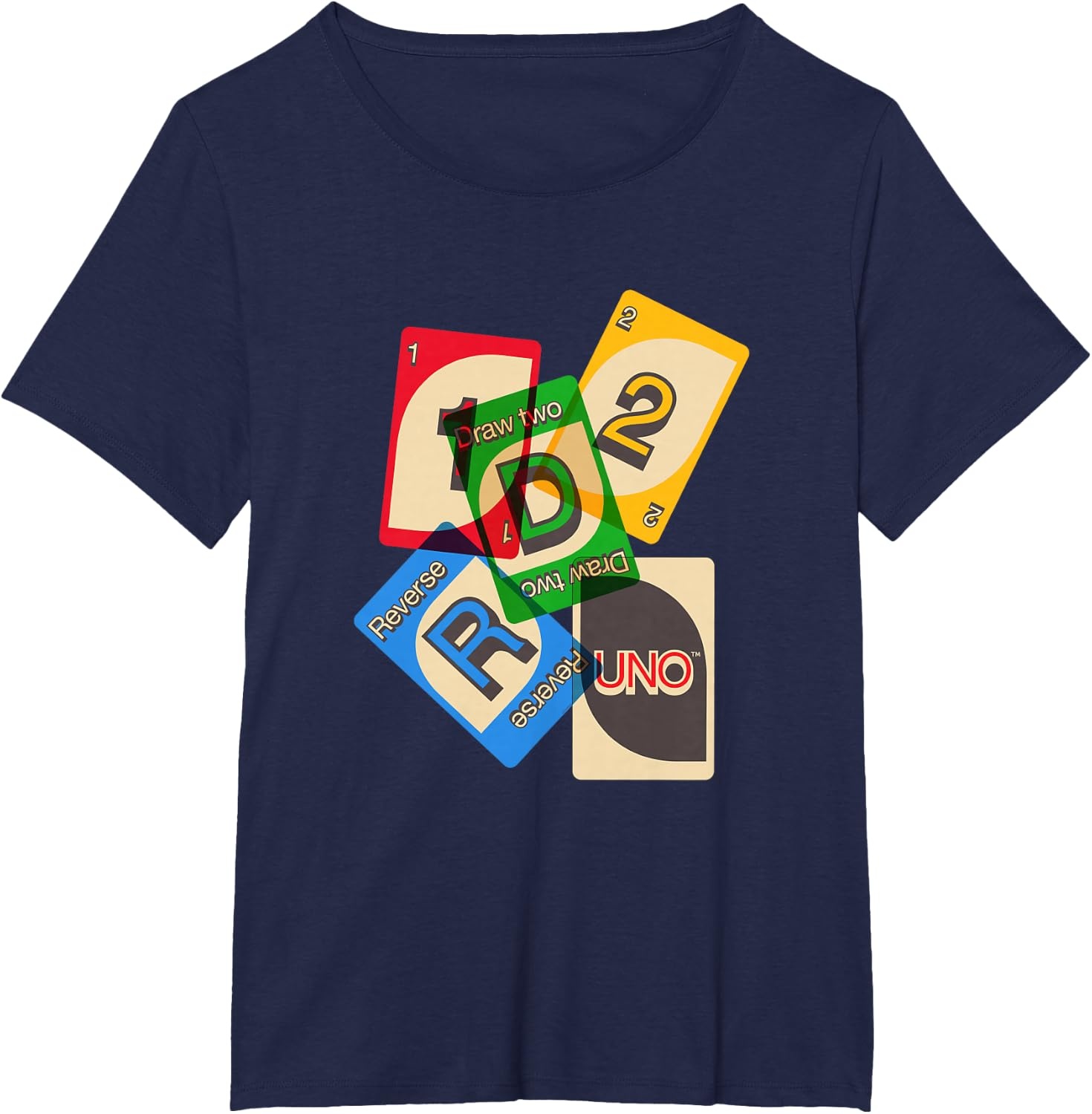 image:imageUNO Vintage Game Night TShirtNavy Blue