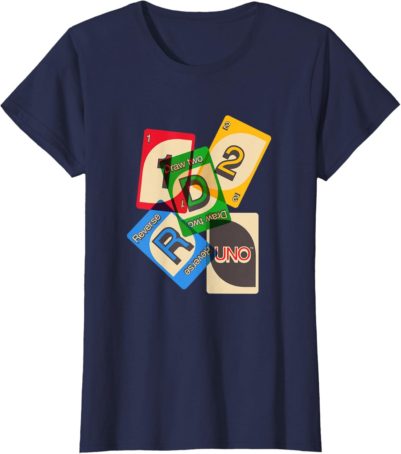 image:imageUNO Vintage Game Night TShirtNavy Blue