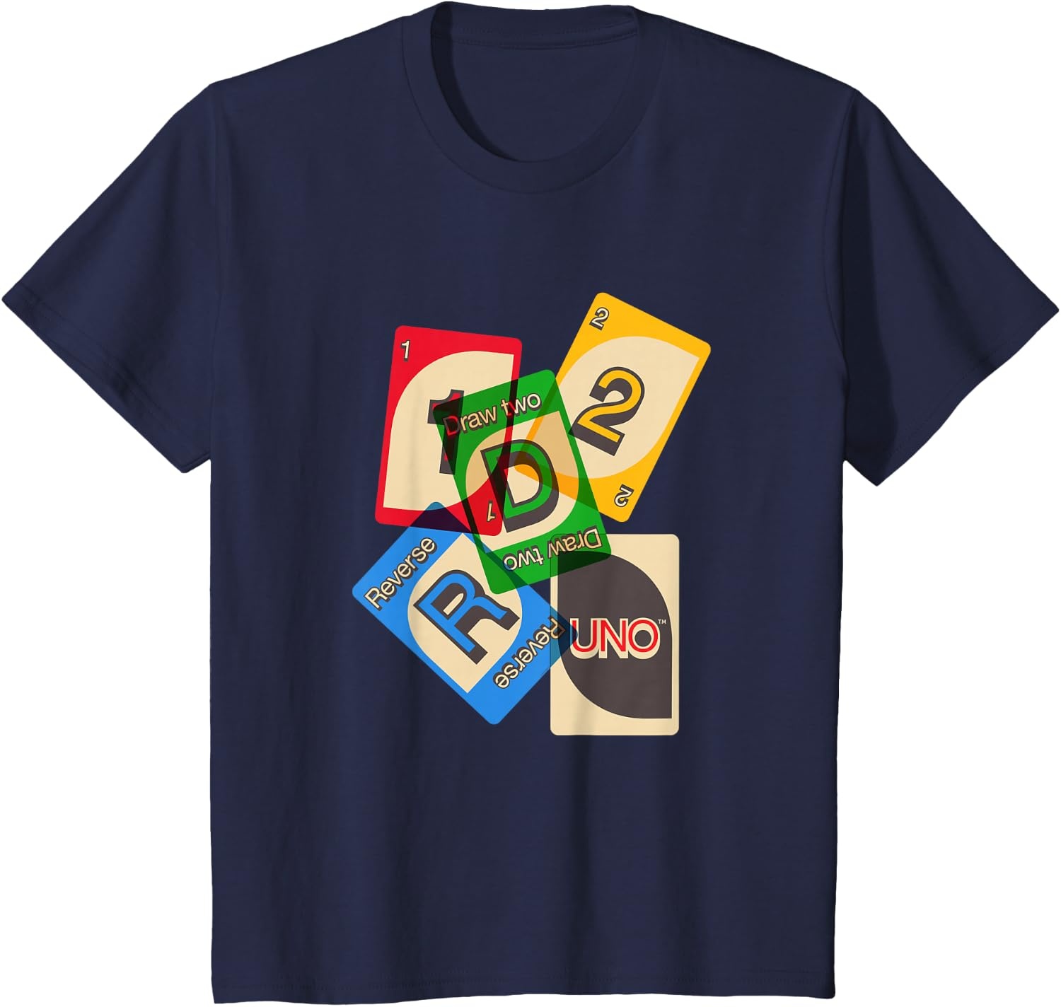 image:imageUNO Vintage Game Night TShirtNavy Blue