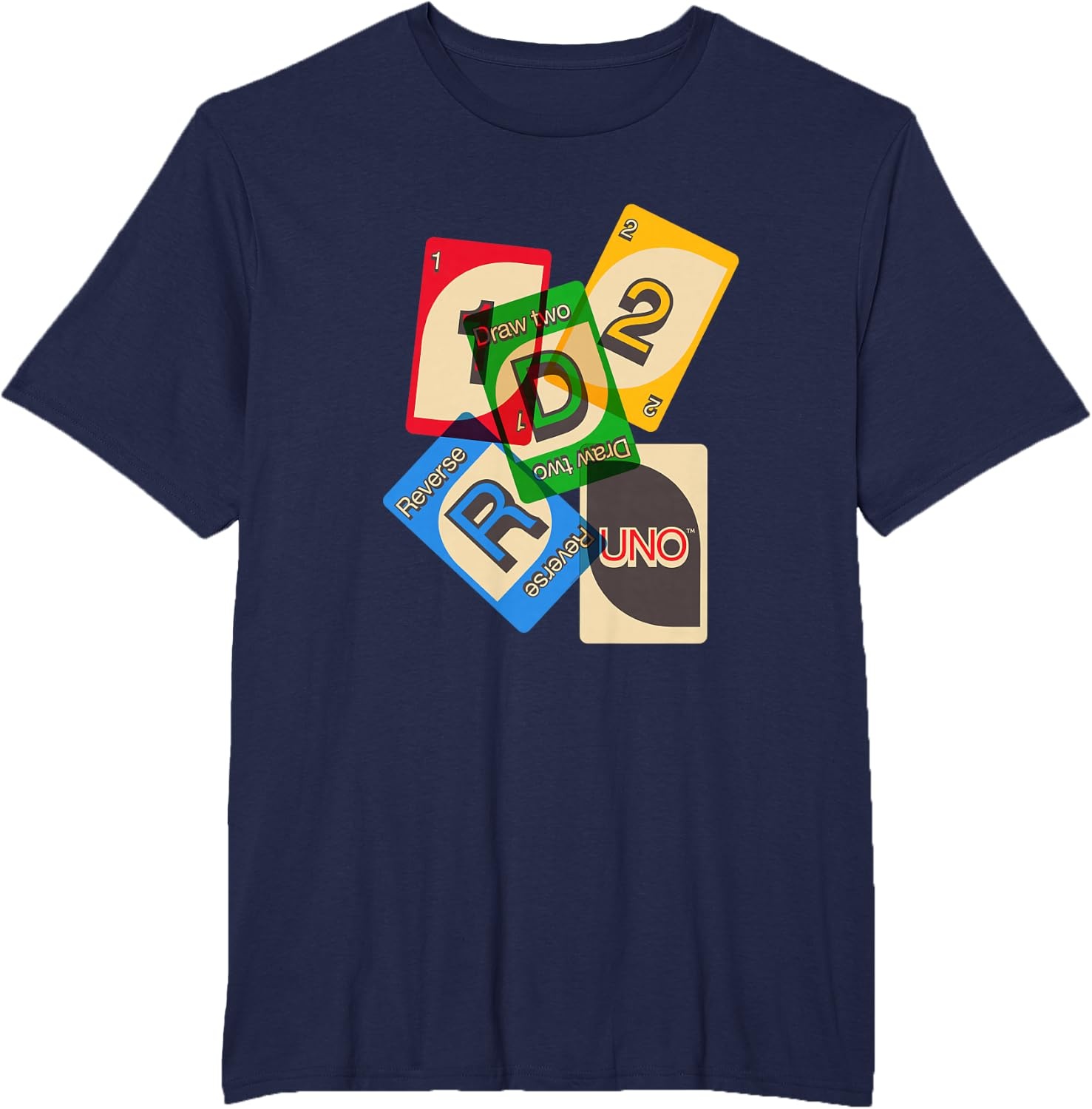 image:imageUNO Vintage Game Night TShirtNavy Blue