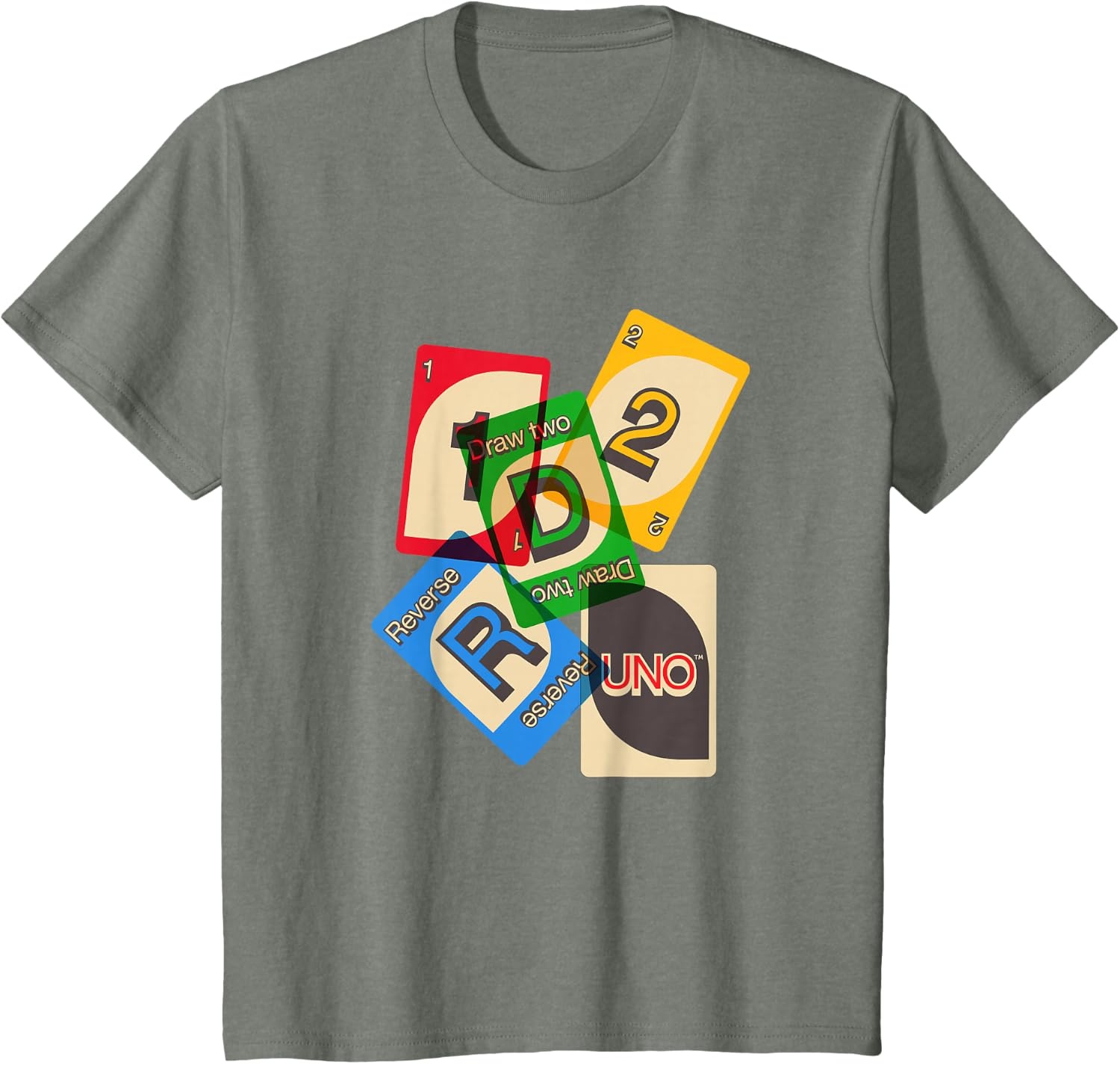 image:imageUNO Vintage Game Night TShirtOlive Heather