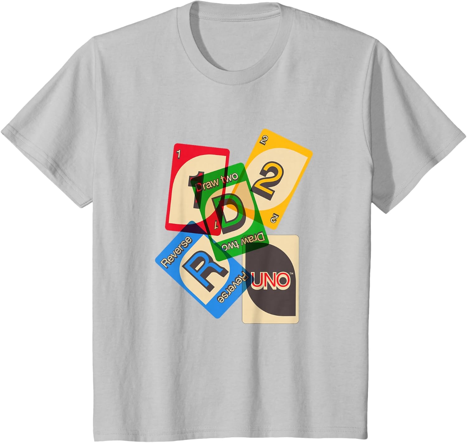image:imageUNO Vintage Game Night TShirtSilver Grey
