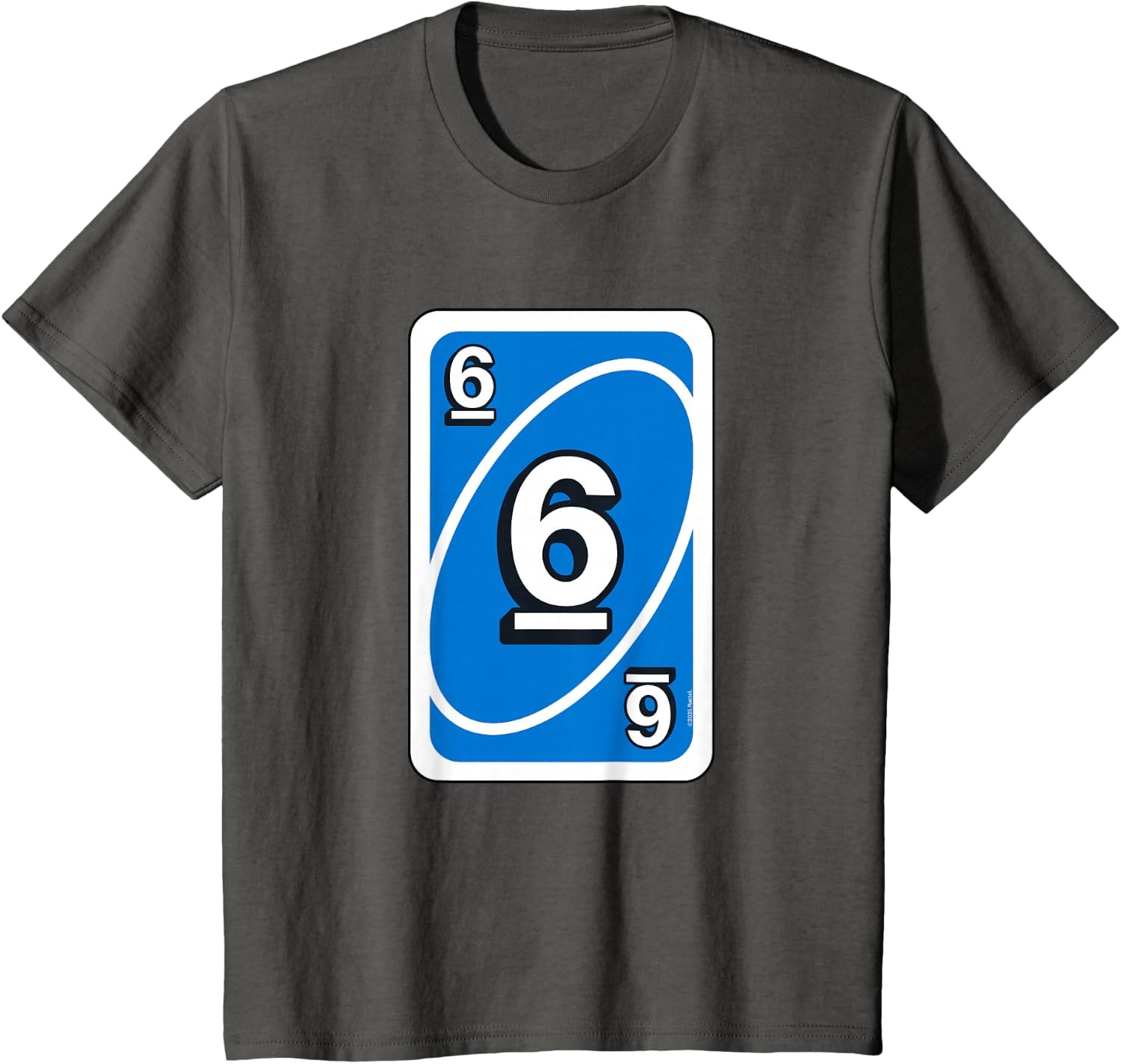 image:imageUno Halloween Blue 6 Card TShirtAsphalt Grey