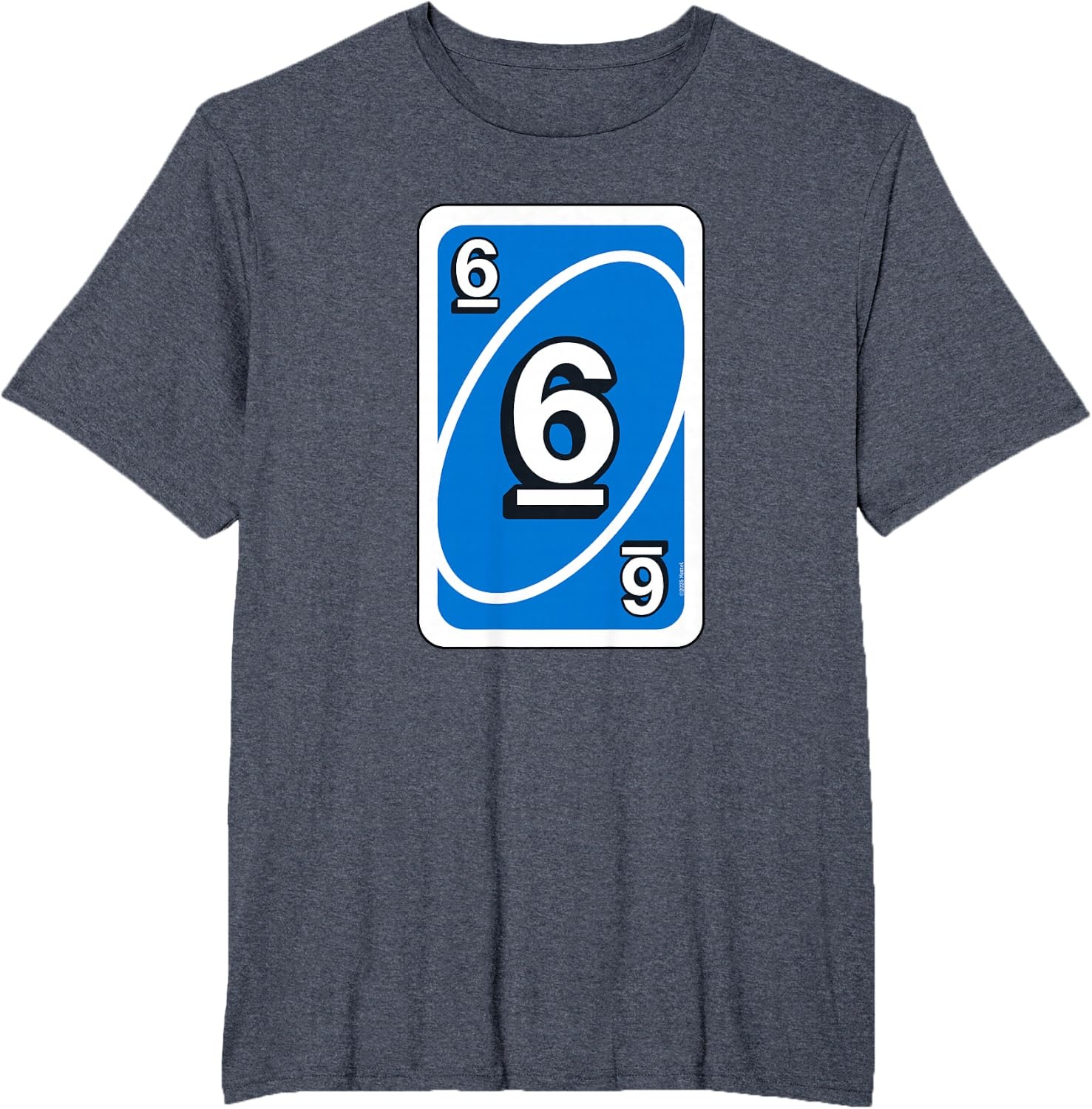 image:imageUno Halloween Blue 6 Card TShirtHeather Blue