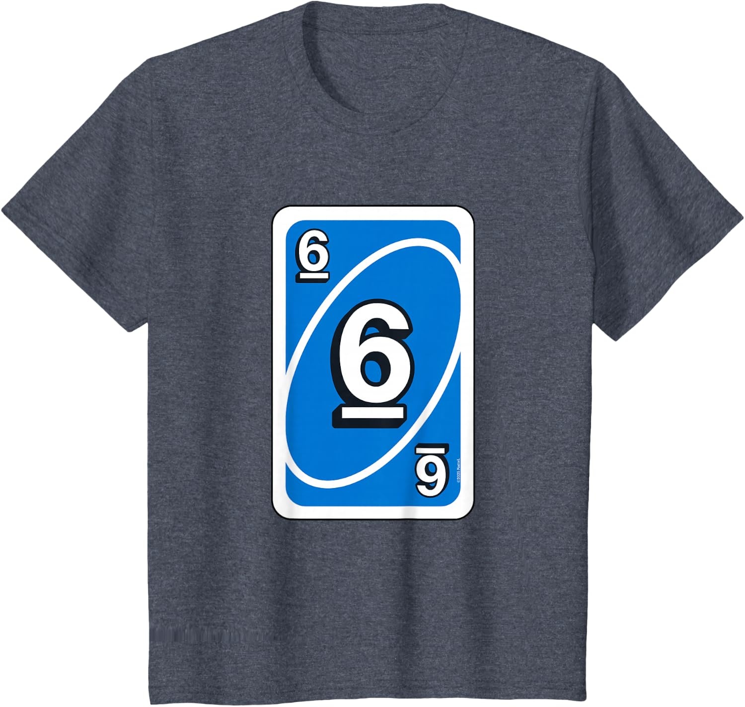 image:imageUno Halloween Blue 6 Card TShirtHeather Blue