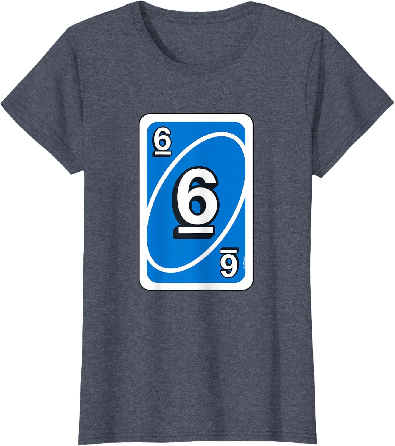 image:imageUno Halloween Blue 6 Card TShirtHeather Blue