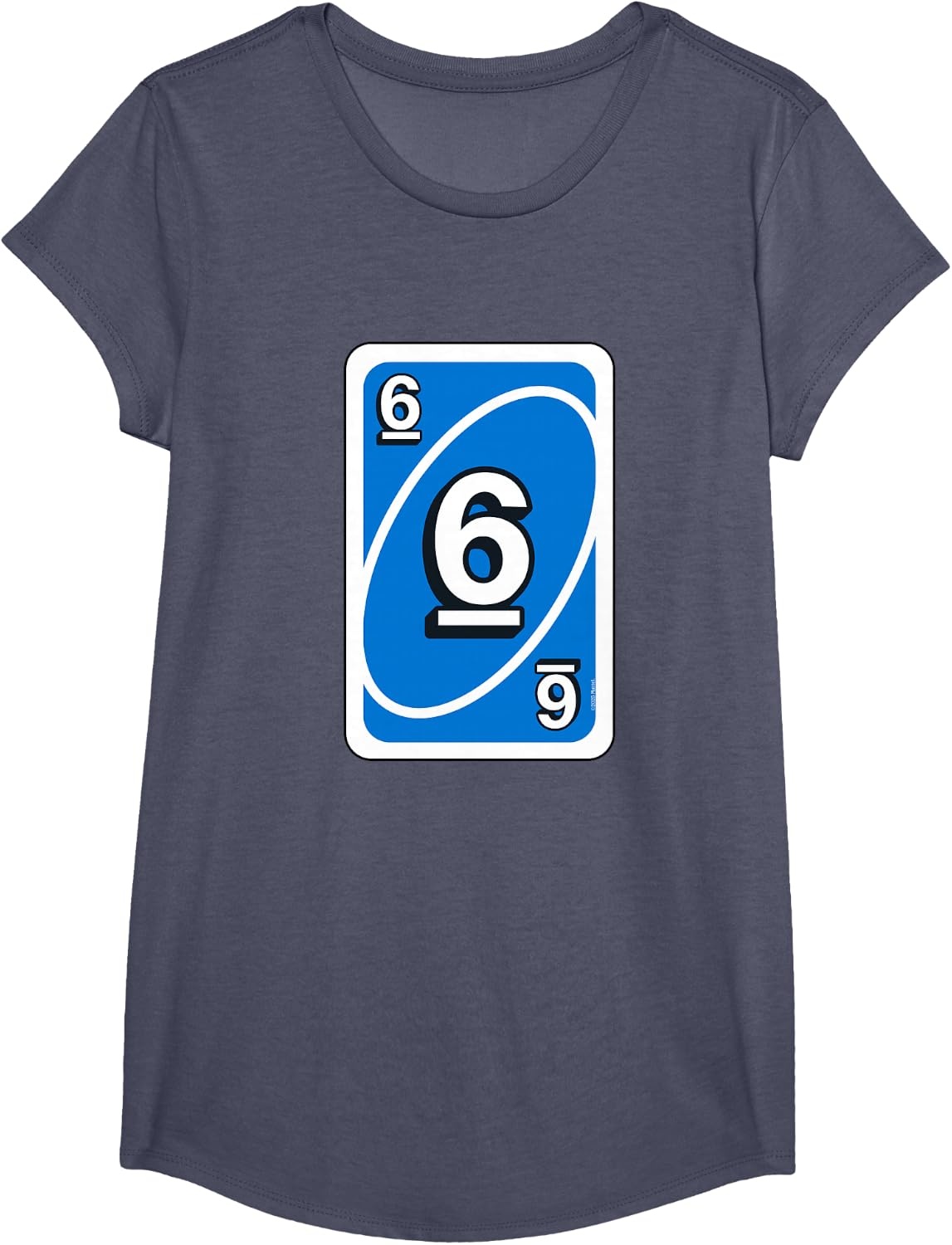 image:imageUno Halloween Blue 6 Card TShirtHeather Blue