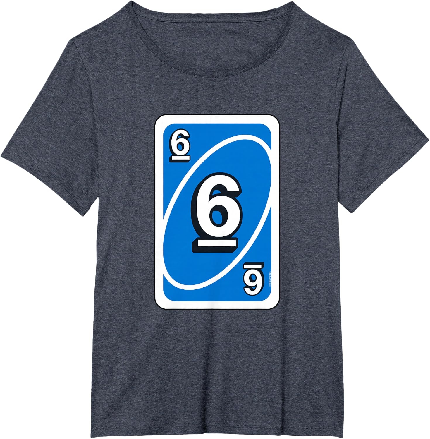 image:imageUno Halloween Blue 6 Card TShirtHeather Blue