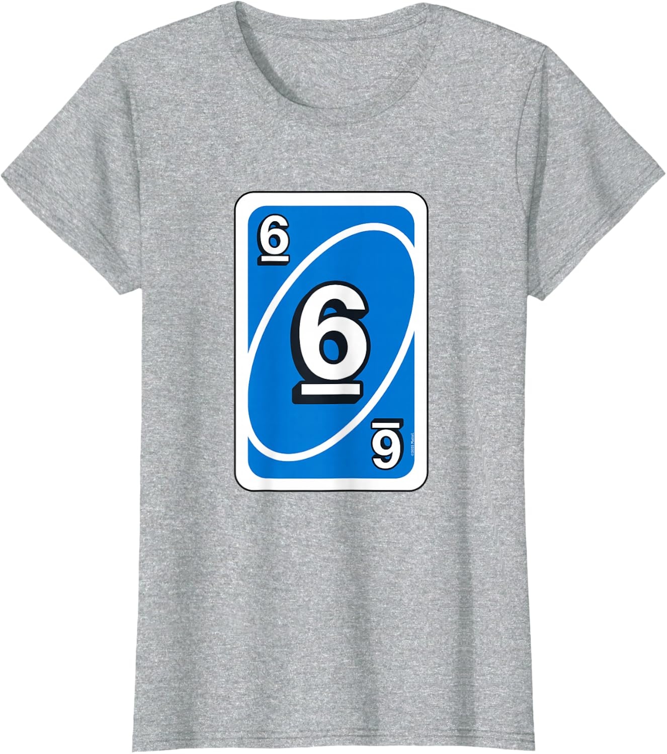 image:imageUno Halloween Blue 6 Card TShirtHeather Grey