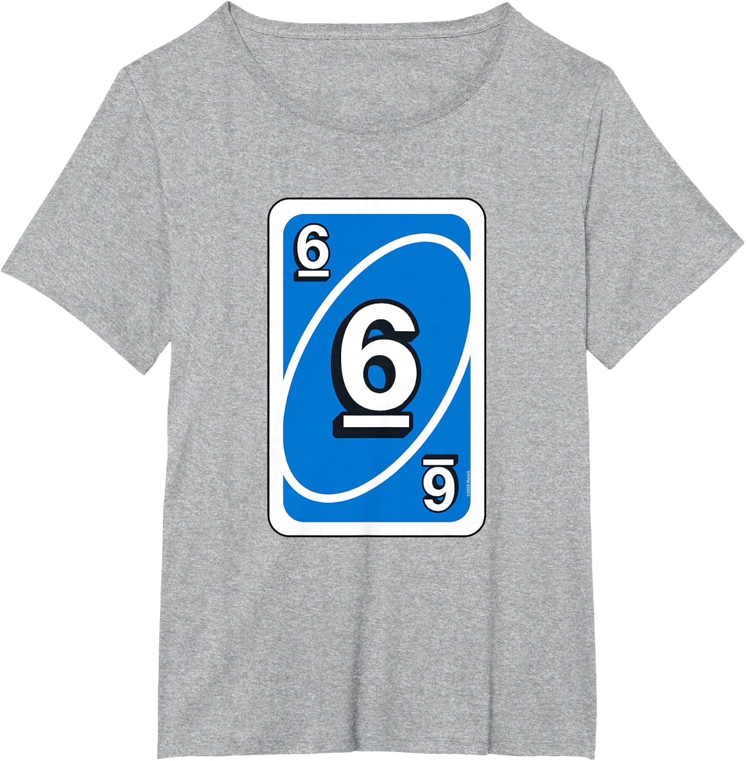 image:imageUno Halloween Blue 6 Card TShirtHeather Grey