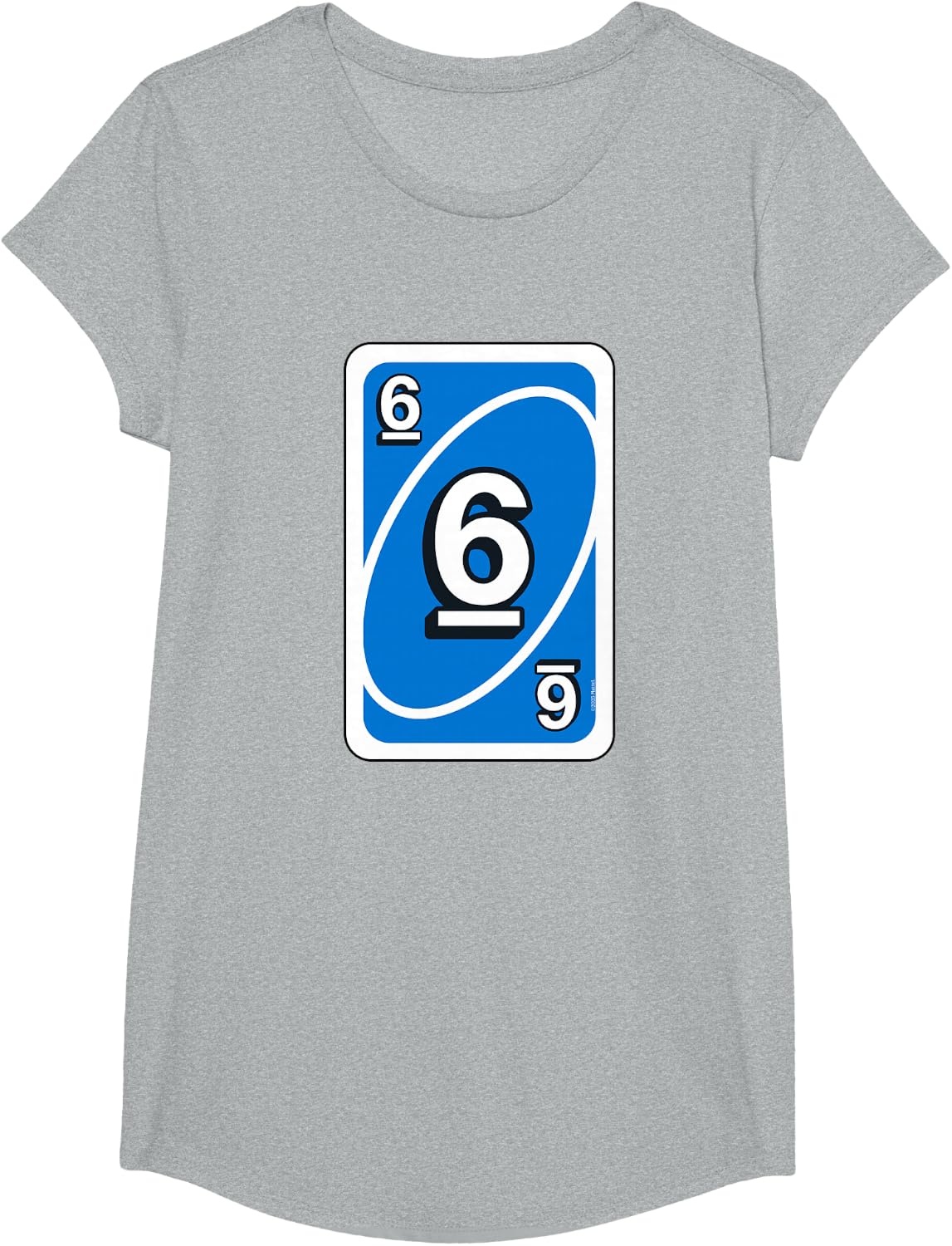 image:imageUno Halloween Blue 6 Card TShirtHeather Grey