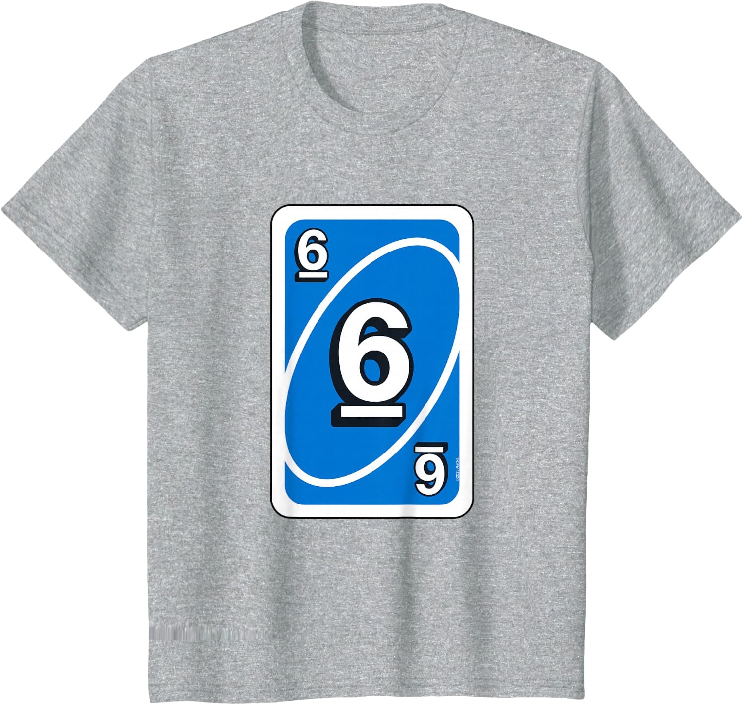 image:imageUno Halloween Blue 6 Card TShirtHeather Grey