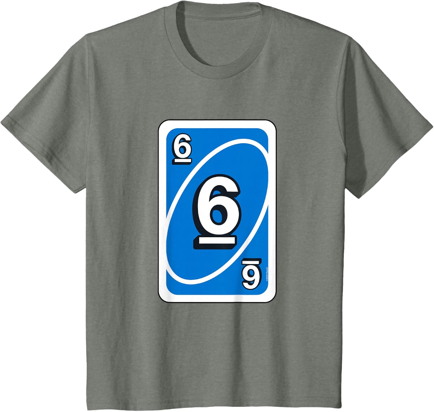 image:imageUno Halloween Blue 6 Card TShirtOlive Heather