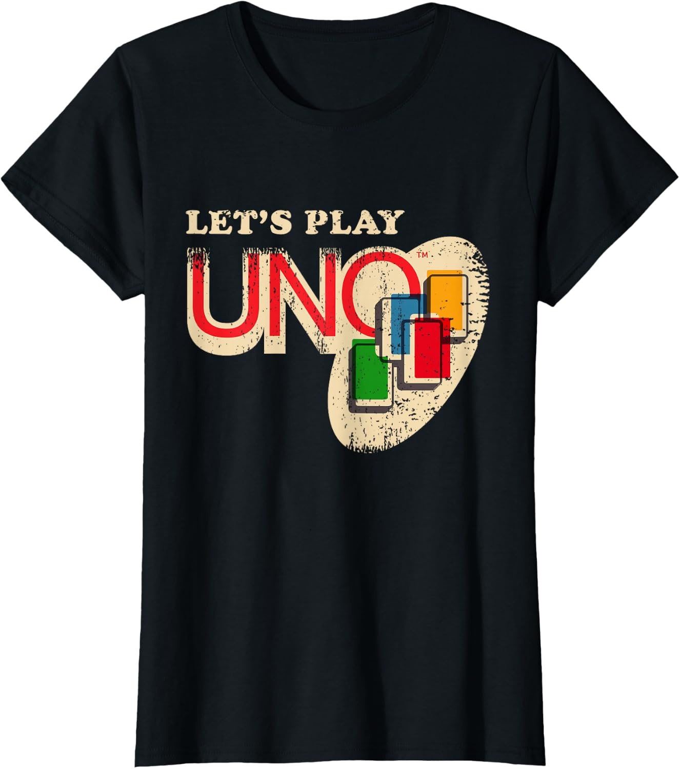 image:imageVintage Lets Play UNO TShirtBlack