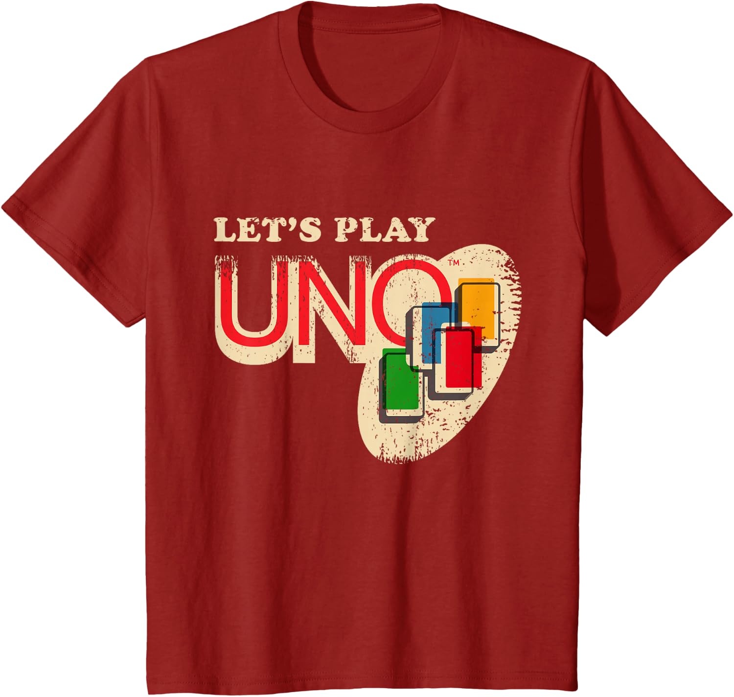 image:imageVintage Lets Play UNO TShirtCranberry Red