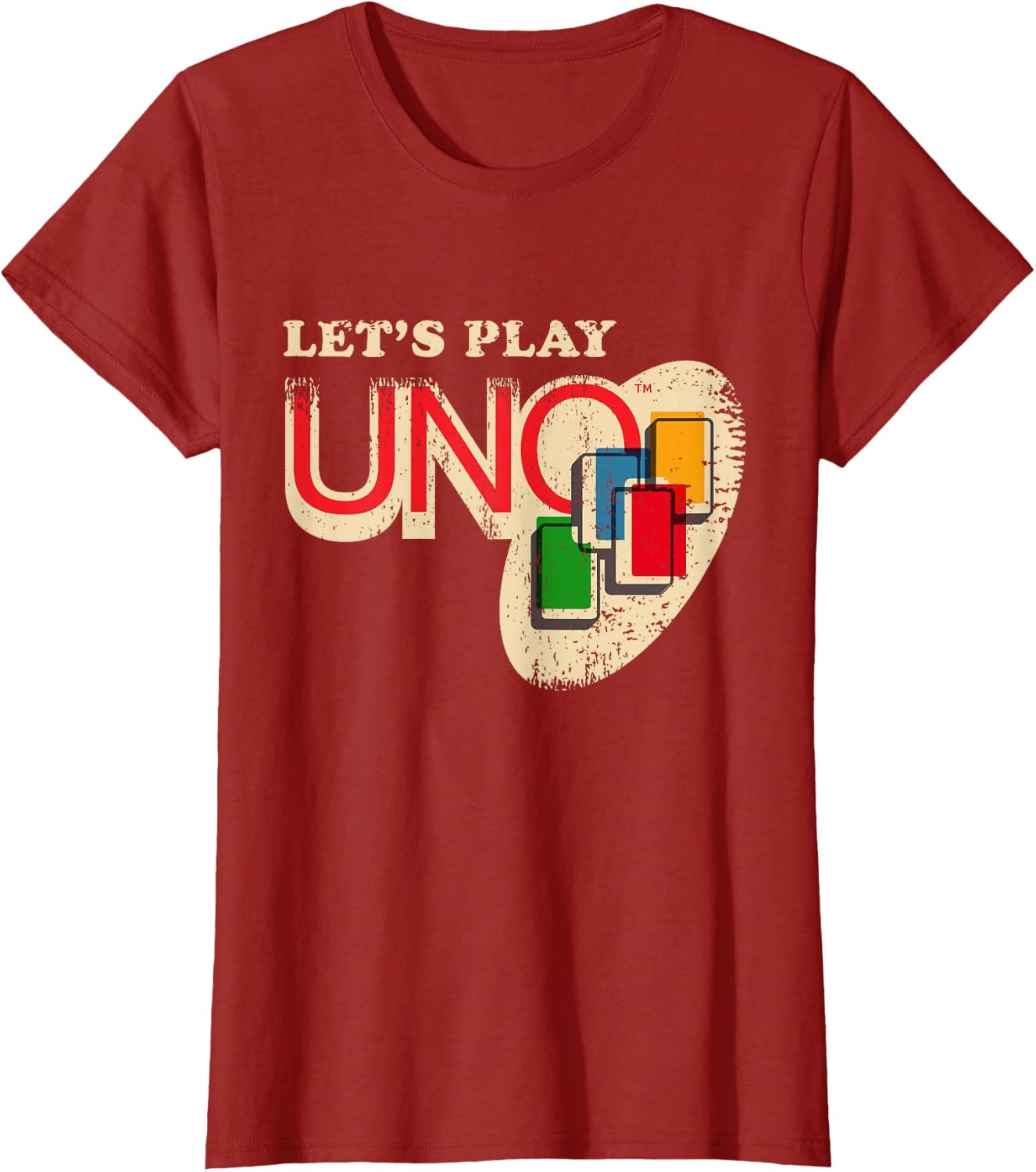 image:imageVintage Lets Play UNO TShirtCranberry Red