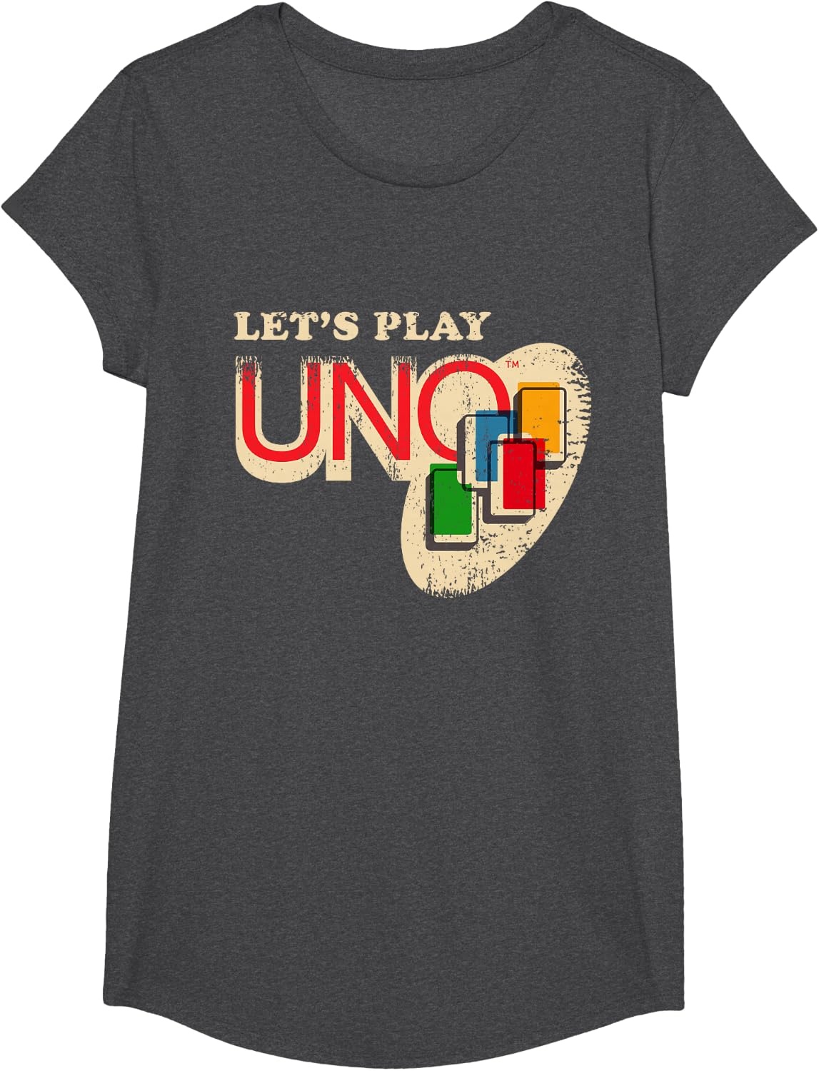 image:imageVintage Lets Play UNO TShirtDark Heather Grey