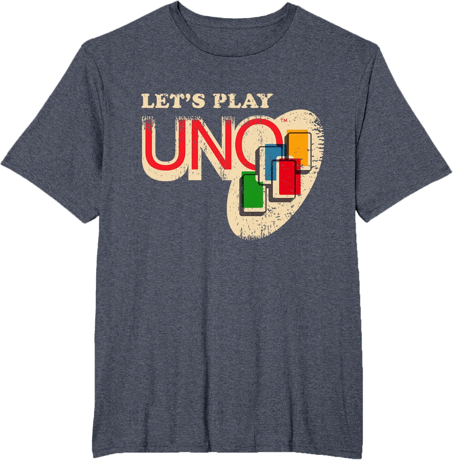image:imageVintage Lets Play UNO TShirtHeather Blue