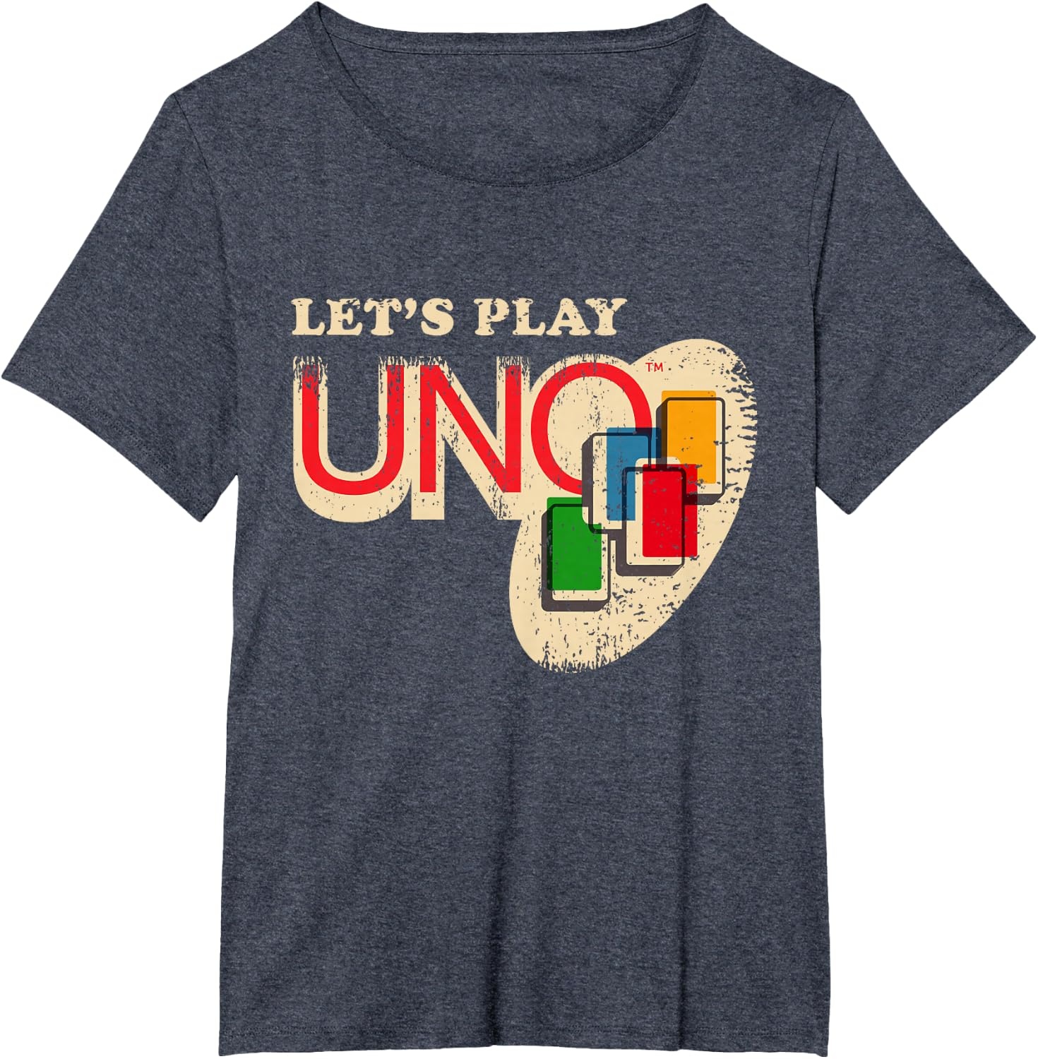 image:imageVintage Lets Play UNO TShirtHeather Blue