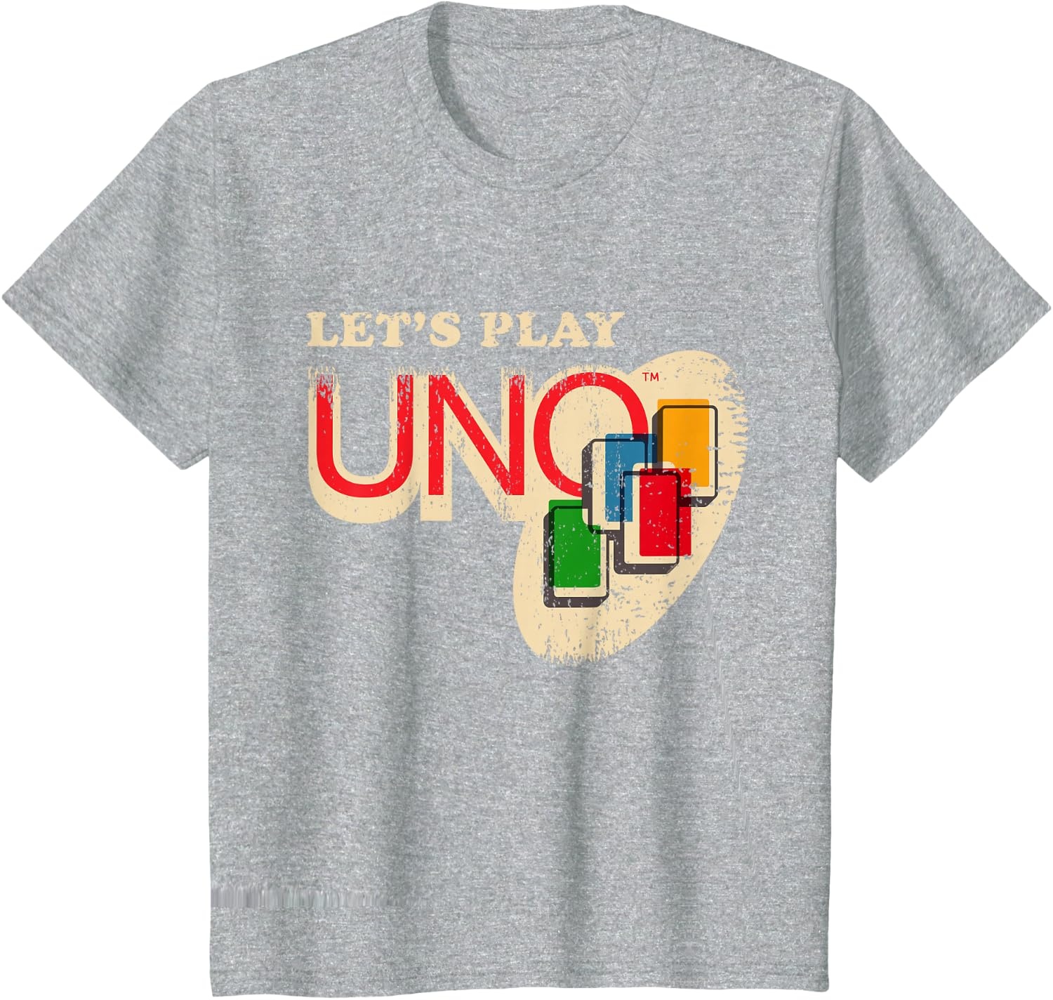 image:imageVintage Lets Play UNO TShirtHeather Grey