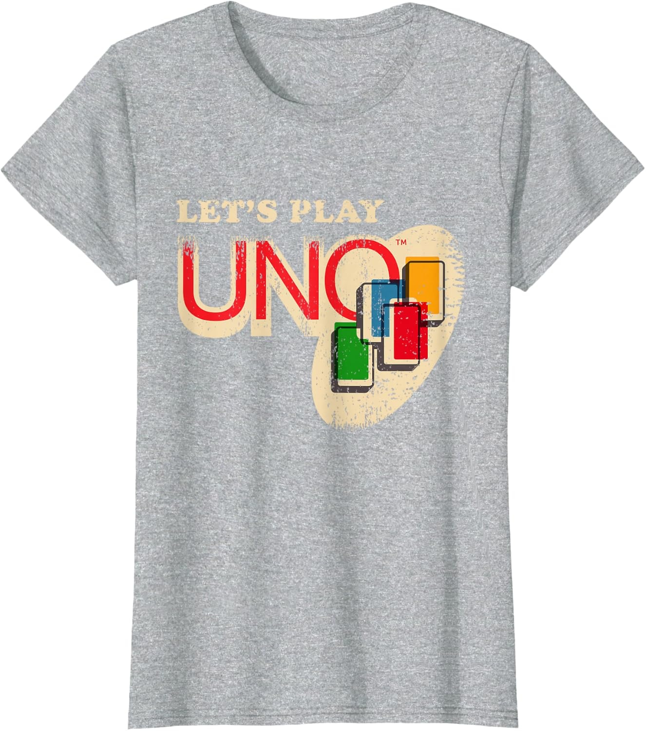 image:imageVintage Lets Play UNO TShirtHeather Grey