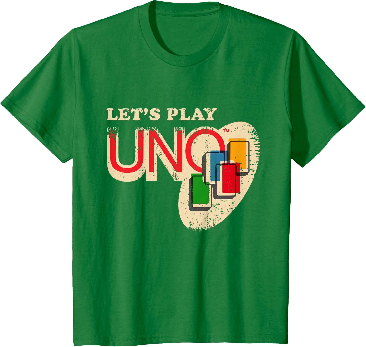 image:imageVintage Lets Play UNO TShirtKelly Green