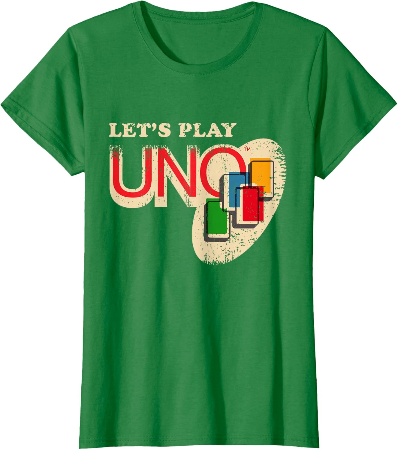 image:imageVintage Lets Play UNO TShirtKelly Green