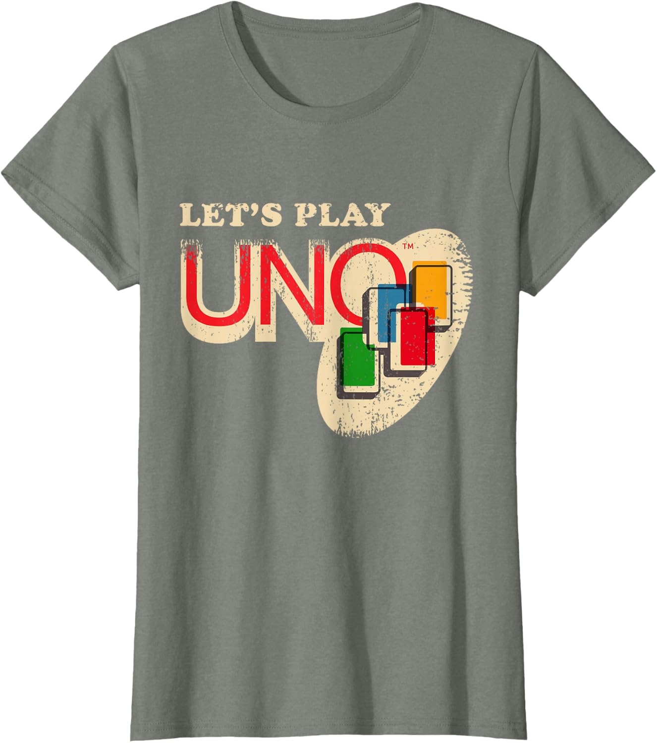 image:imageVintage Lets Play UNO TShirtOlive Heather